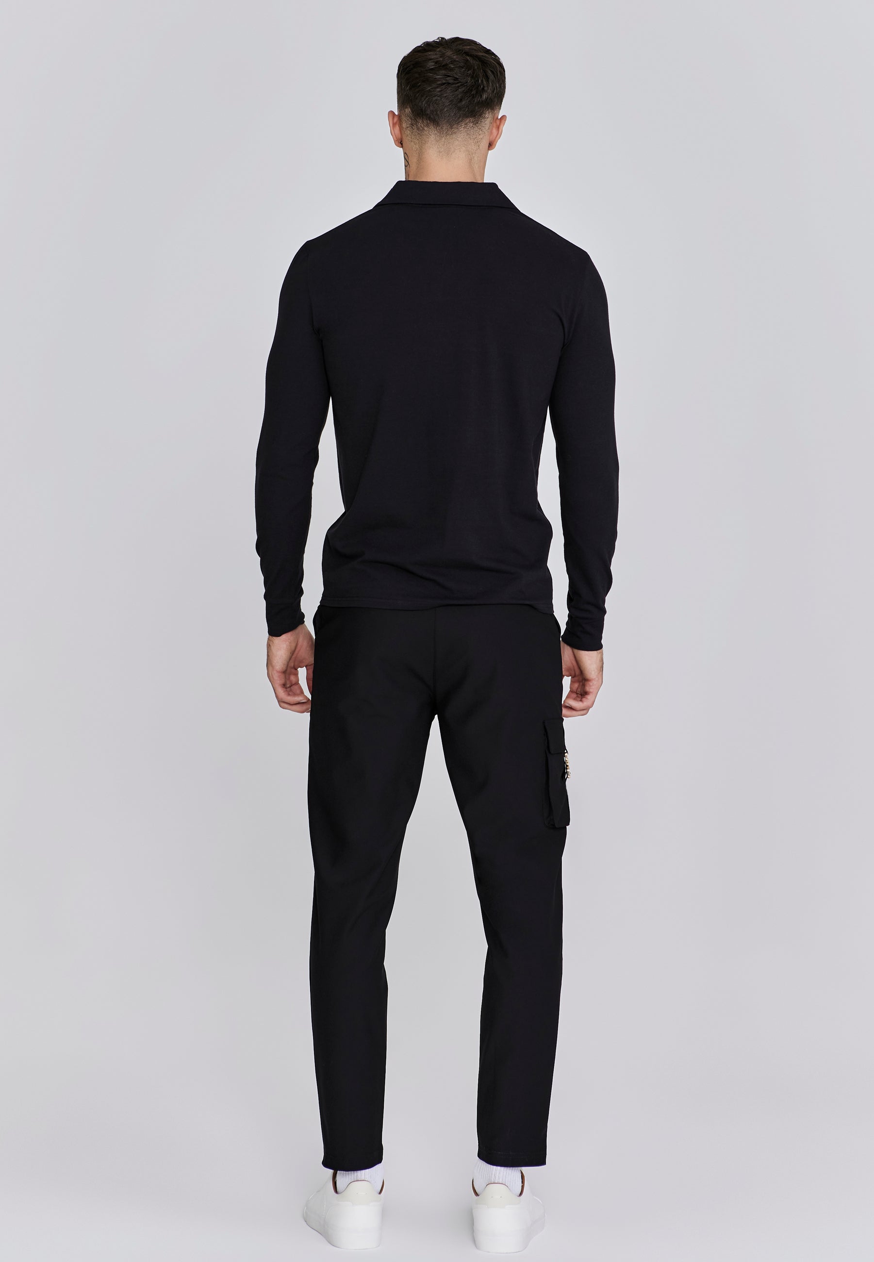 Flight Cargo Pant in Black Hosen SikSilk