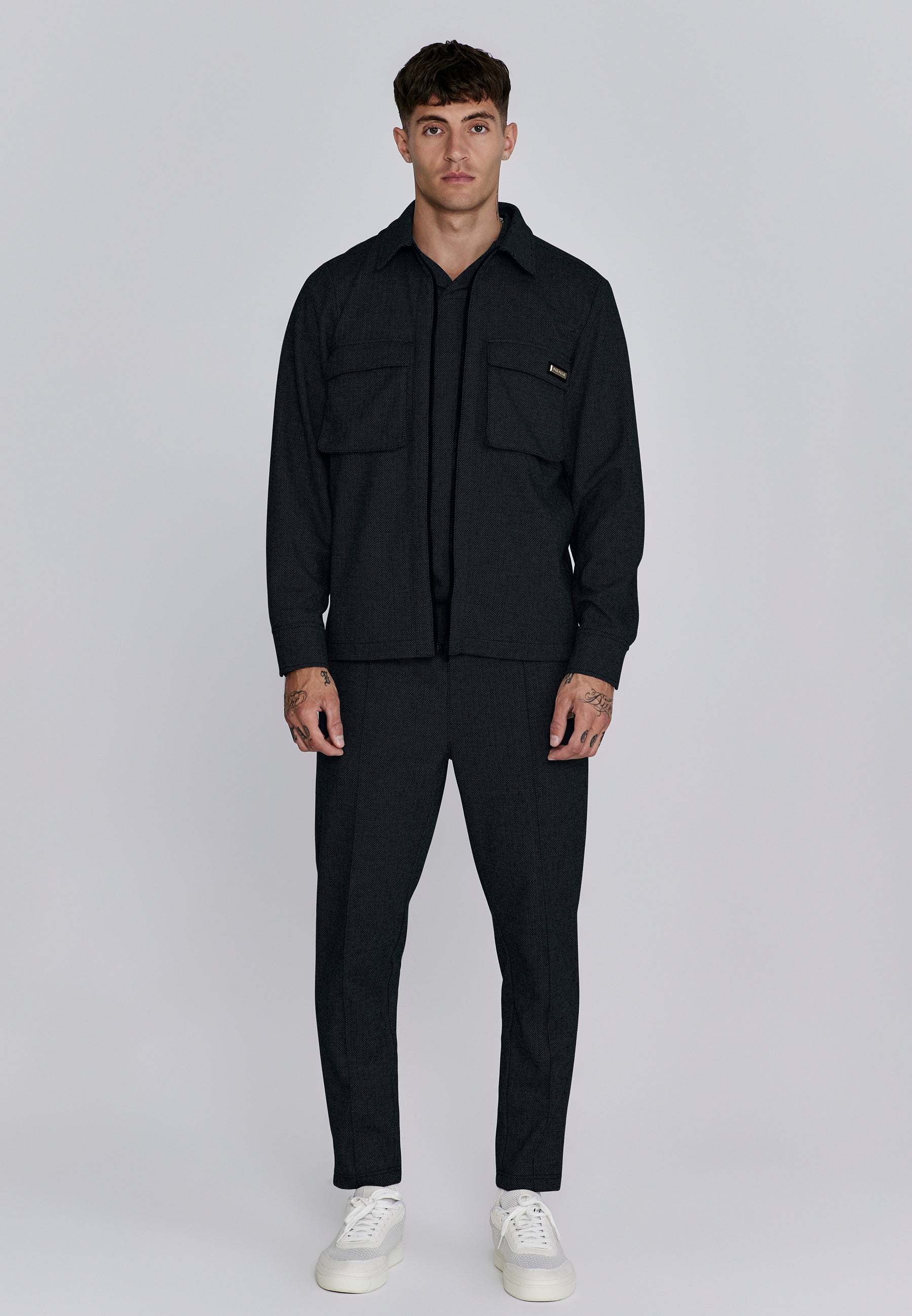 Smart Overshirt in Black Hemden SikSilk