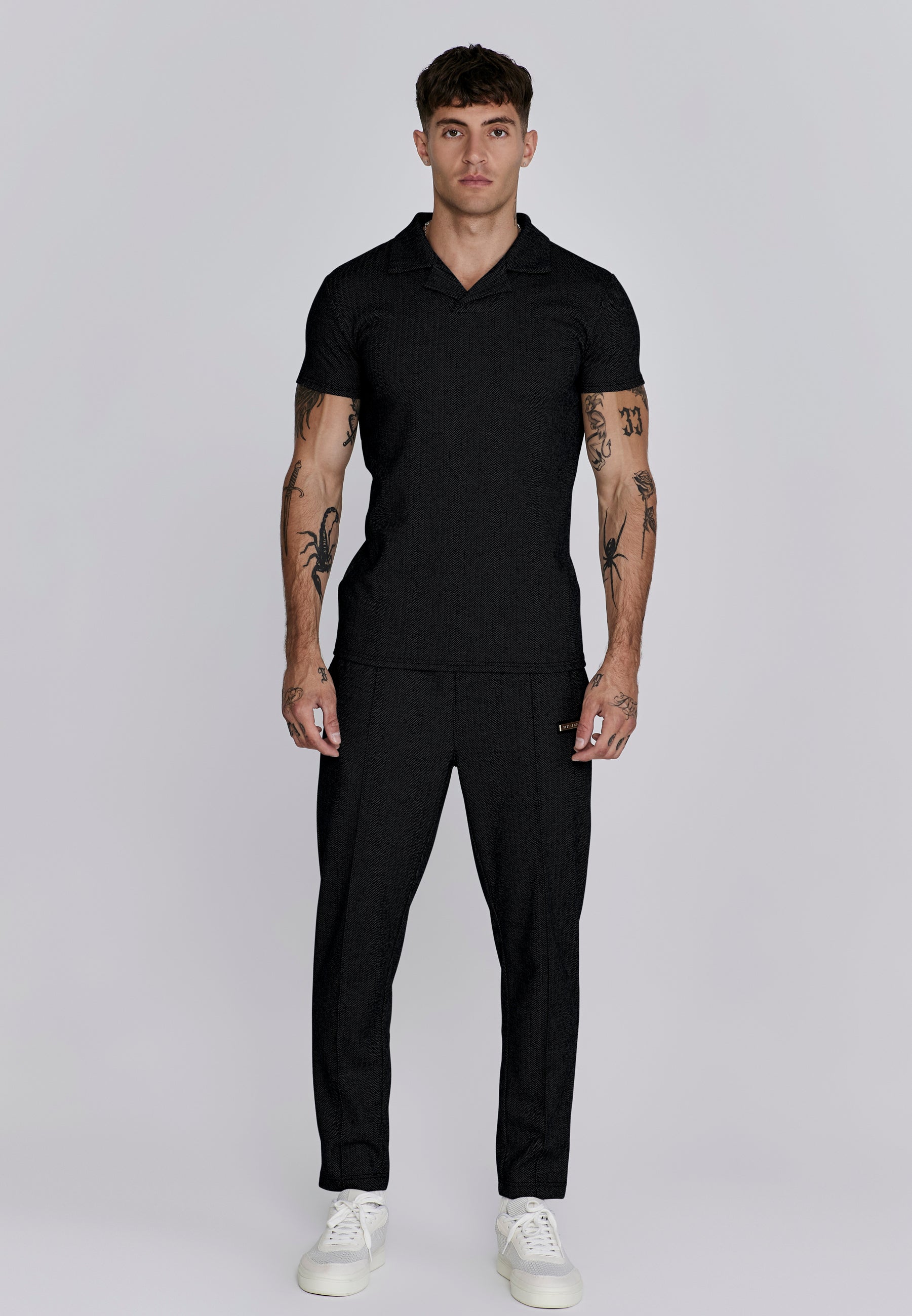 Smart Jogger in Black Hosen SikSilk