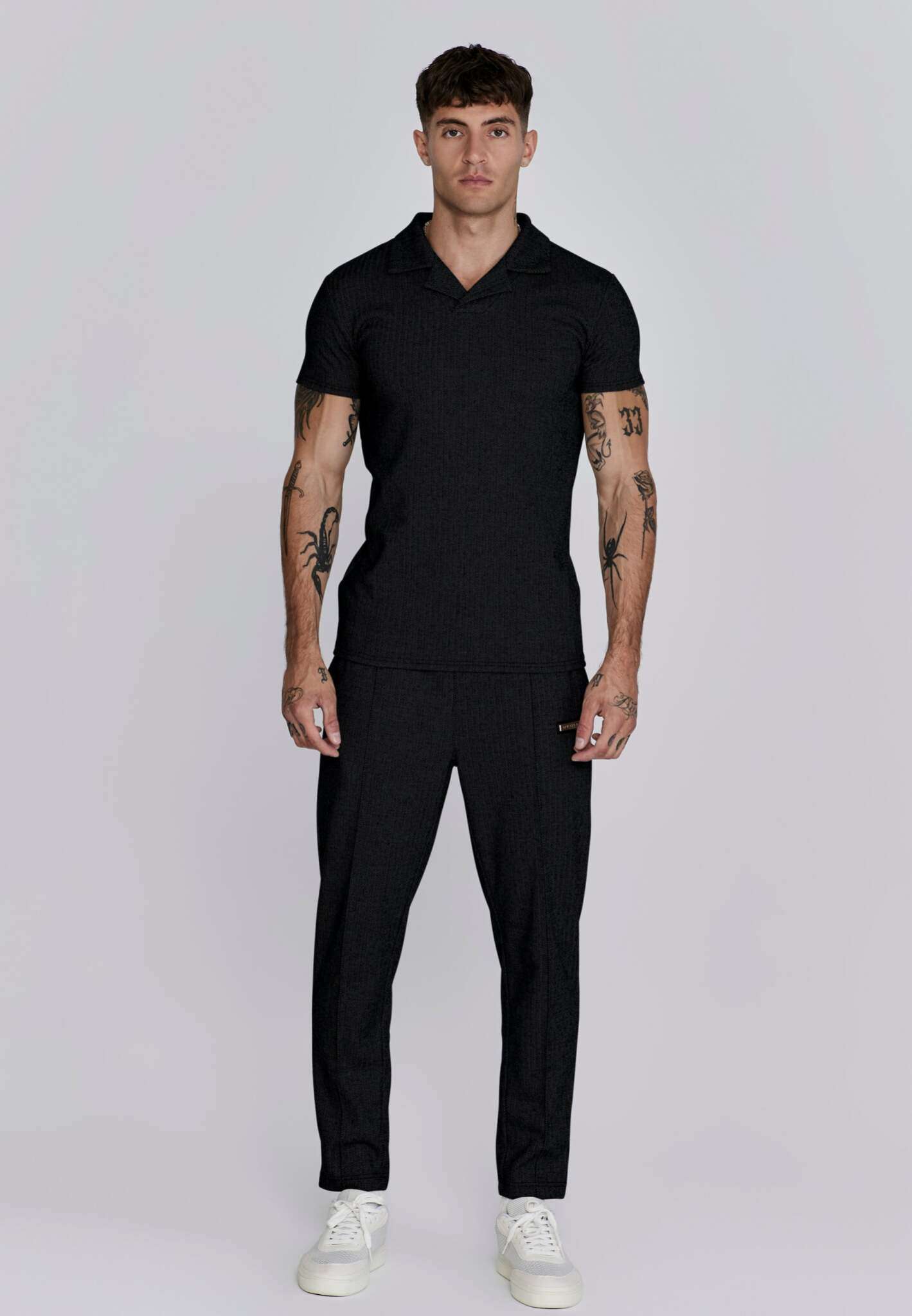 Smart Jogger in Black Hosen SikSilk