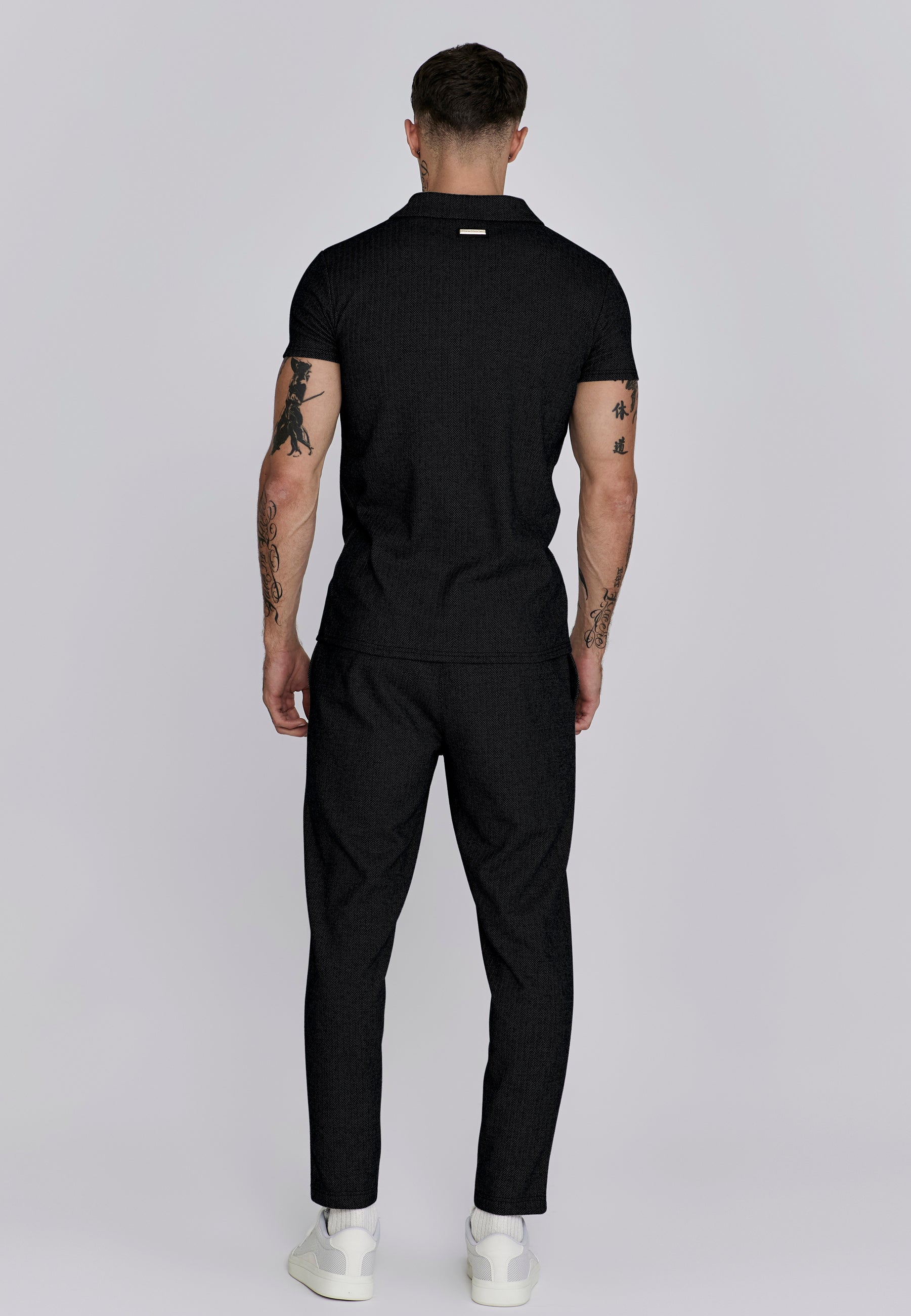 Smart Jogger in Black Hosen SikSilk