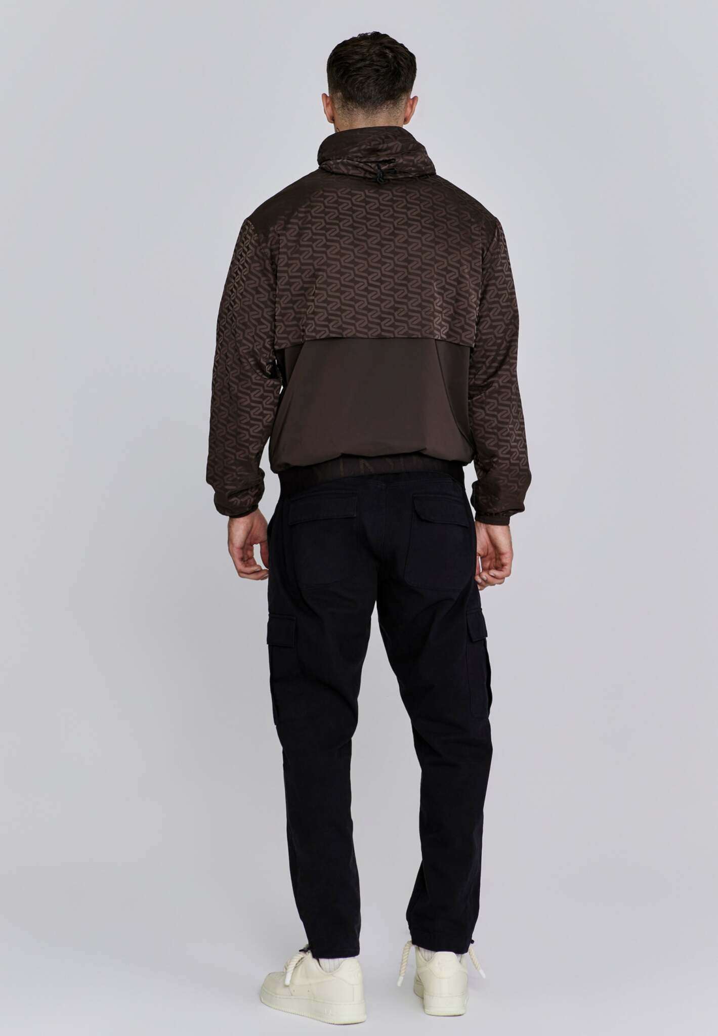 Aop Windbreaker in Brown Jacken SikSilk