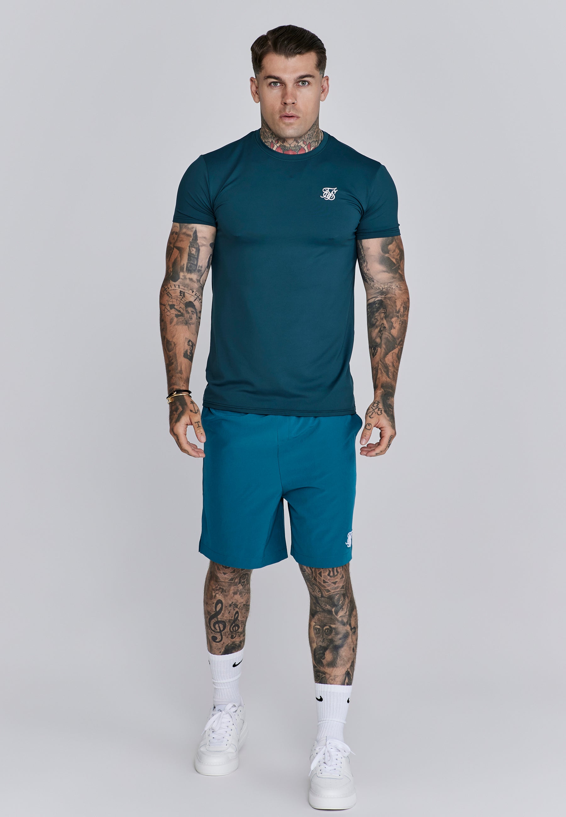 Muscle Fit T-Shirt in Green T-Shirts SikSilk