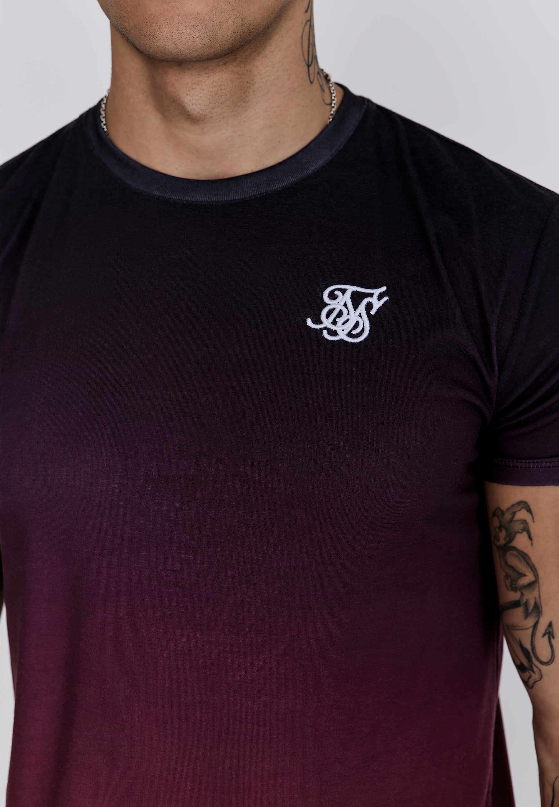 Graphic Fade T-Shirt in Blue, Pink T-Shirts SikSilk