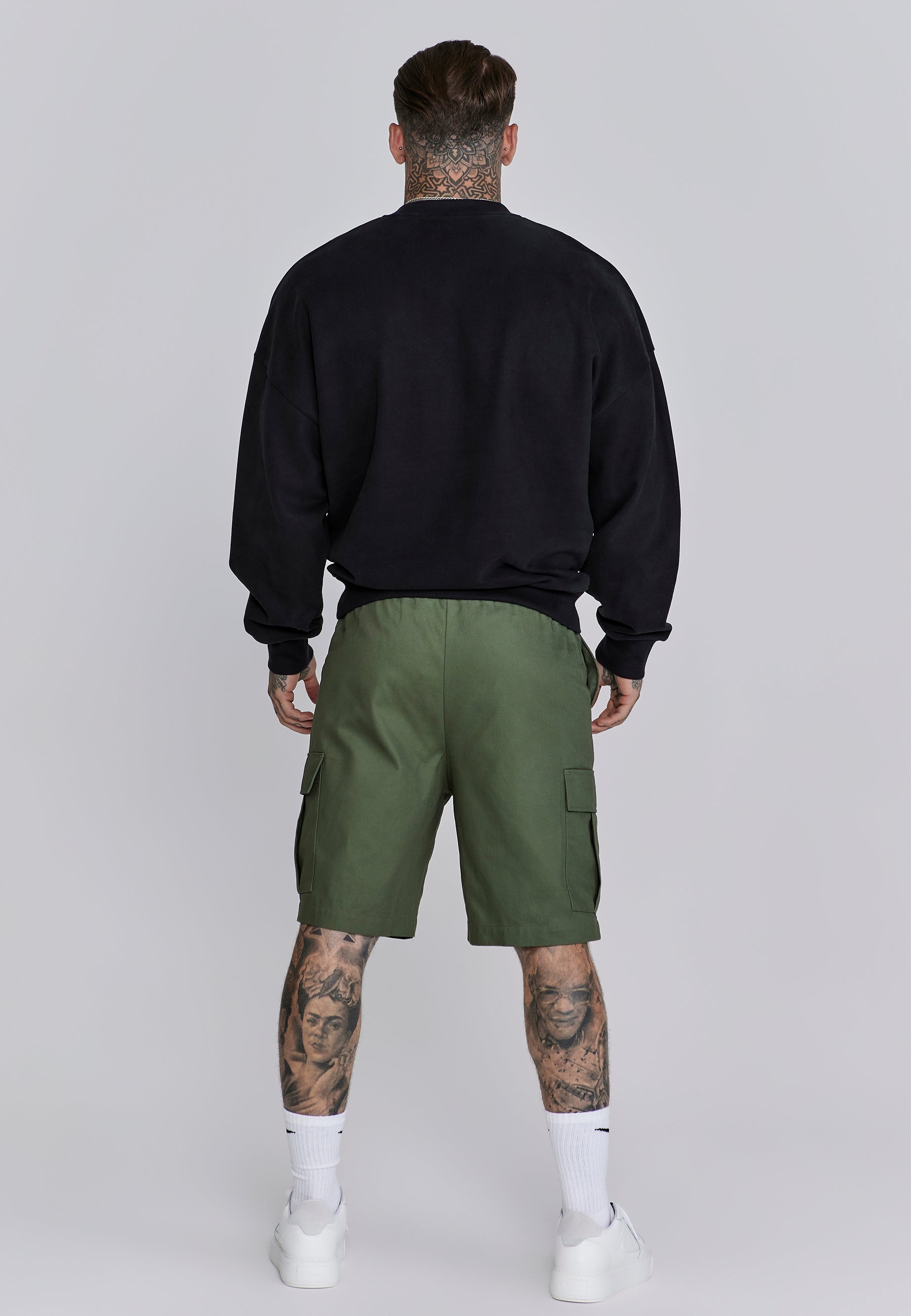 Cargo Shorts in Green Shorts SikSilk