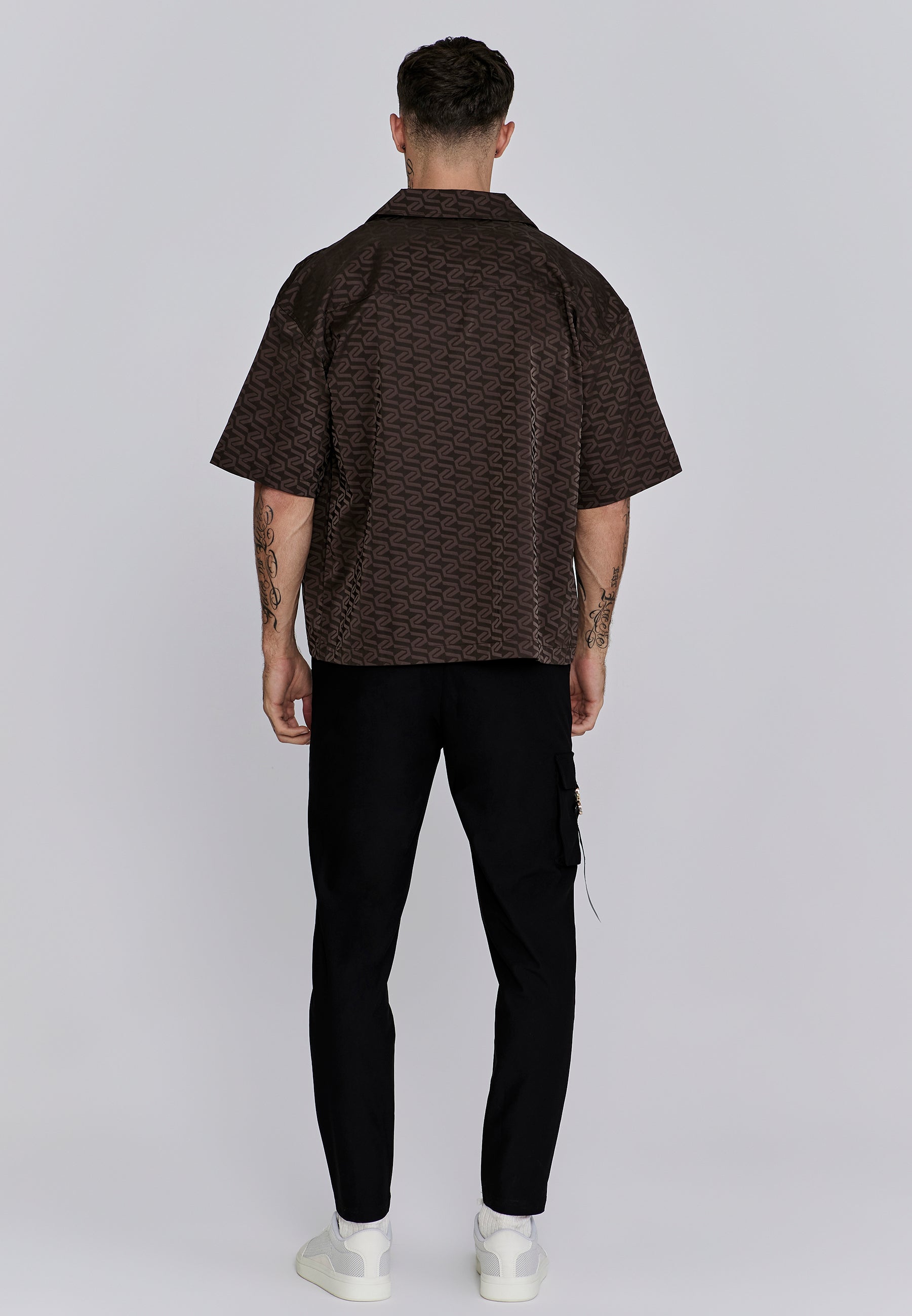 Utility Shirt in Brown Hemden SikSilk