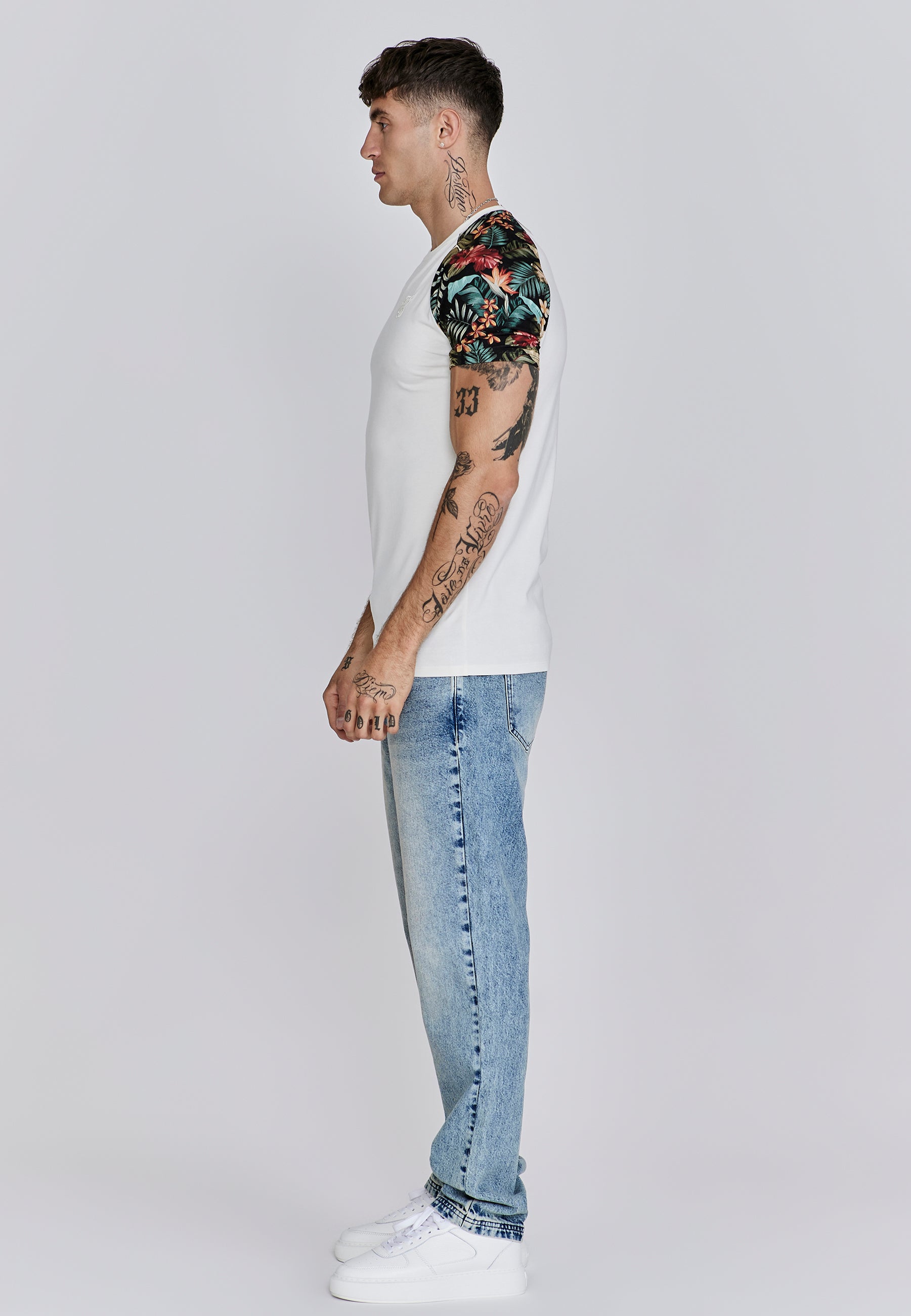 Raglan T-Shirt in Ecru T-Shirts SikSilk