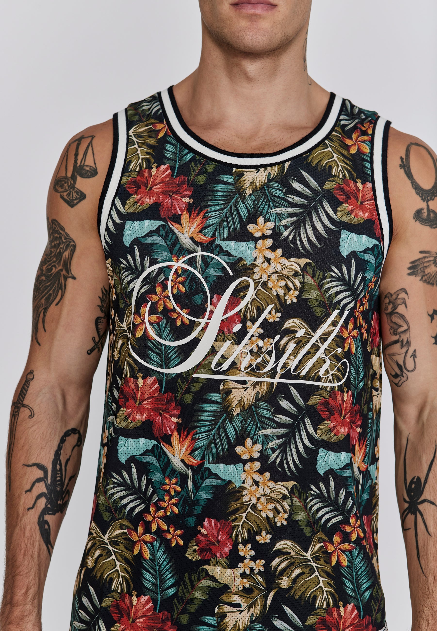 Basketball Vest in Multi T-Shirts SikSilk