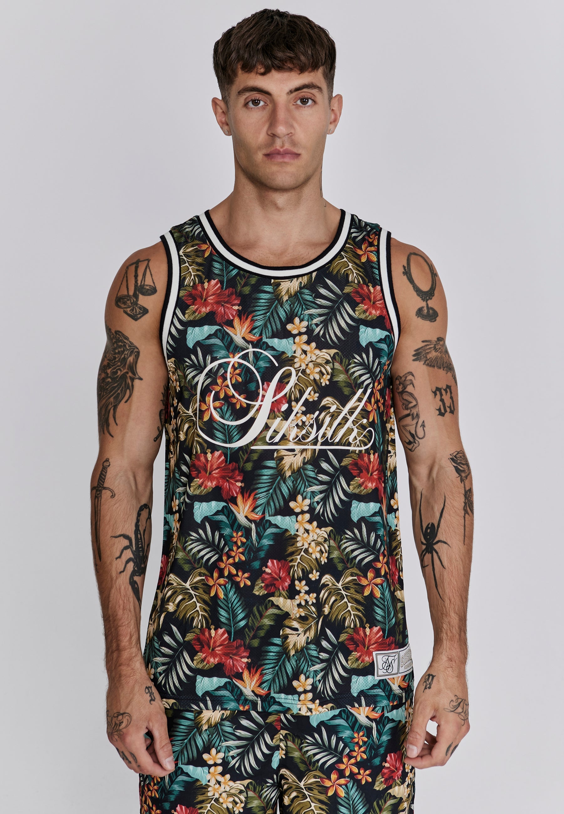 Basketball Vest in Multi T-Shirts SikSilk