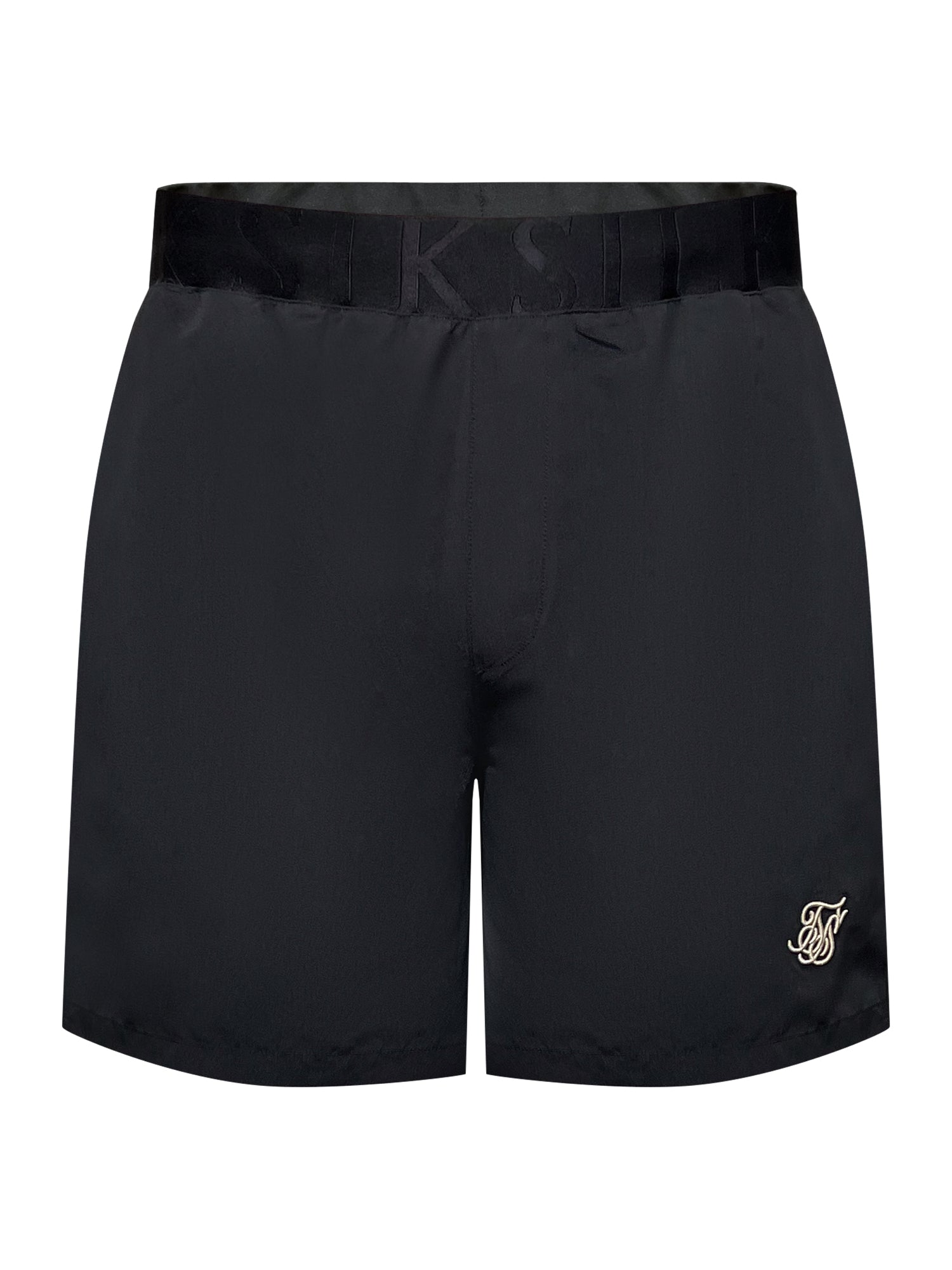 Swim Shorts in Black Swimming trunks SikSilk
