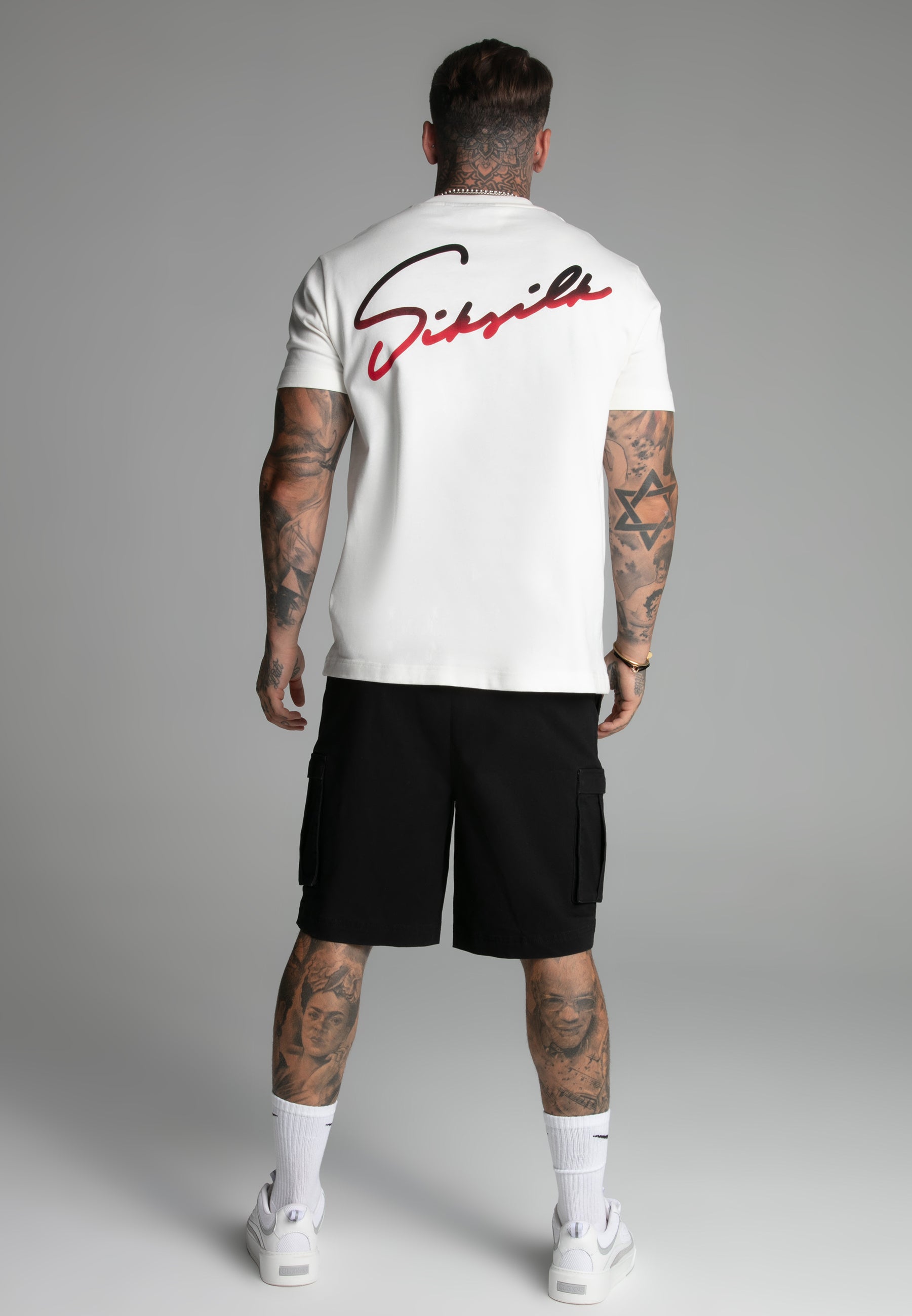 Signature T-Shirt in Ecru T-Shirts SikSilk