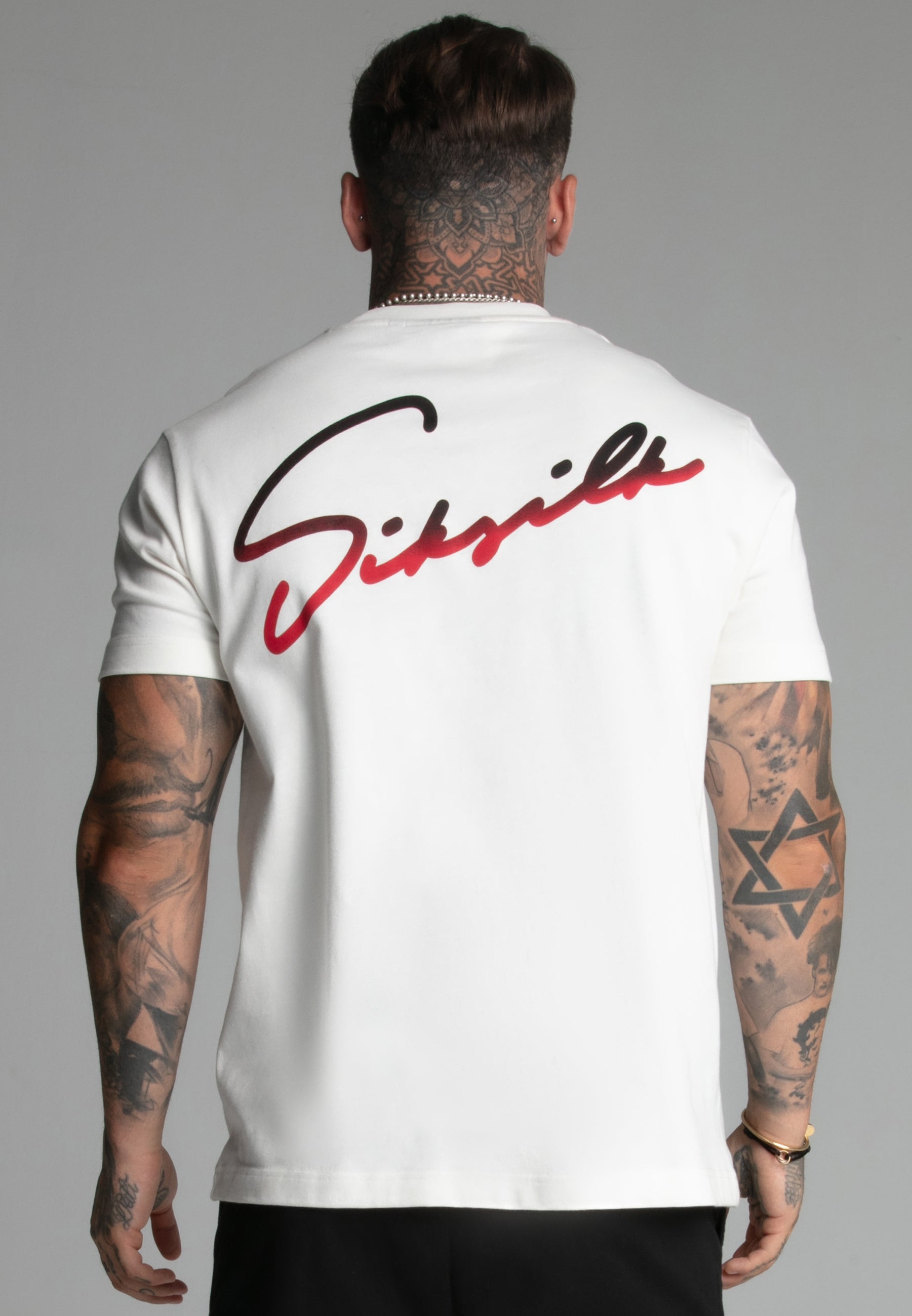 Signature T-Shirt in Ecru T-Shirts SikSilk