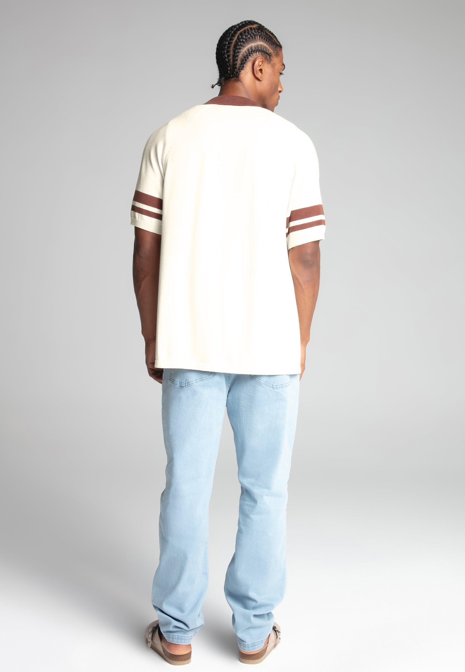 Retro Resort Shirt in Ecru Hemden SikSilk