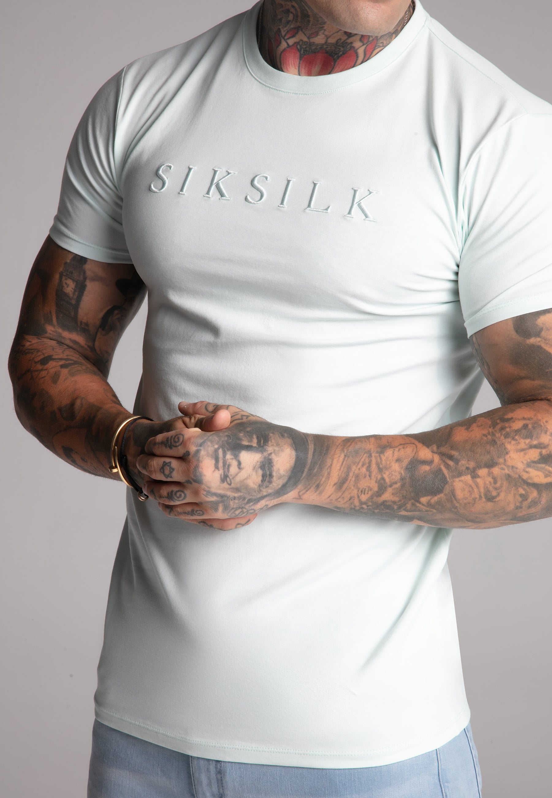 Muscle Fit T-Shirt in Green T-Shirts SikSilk