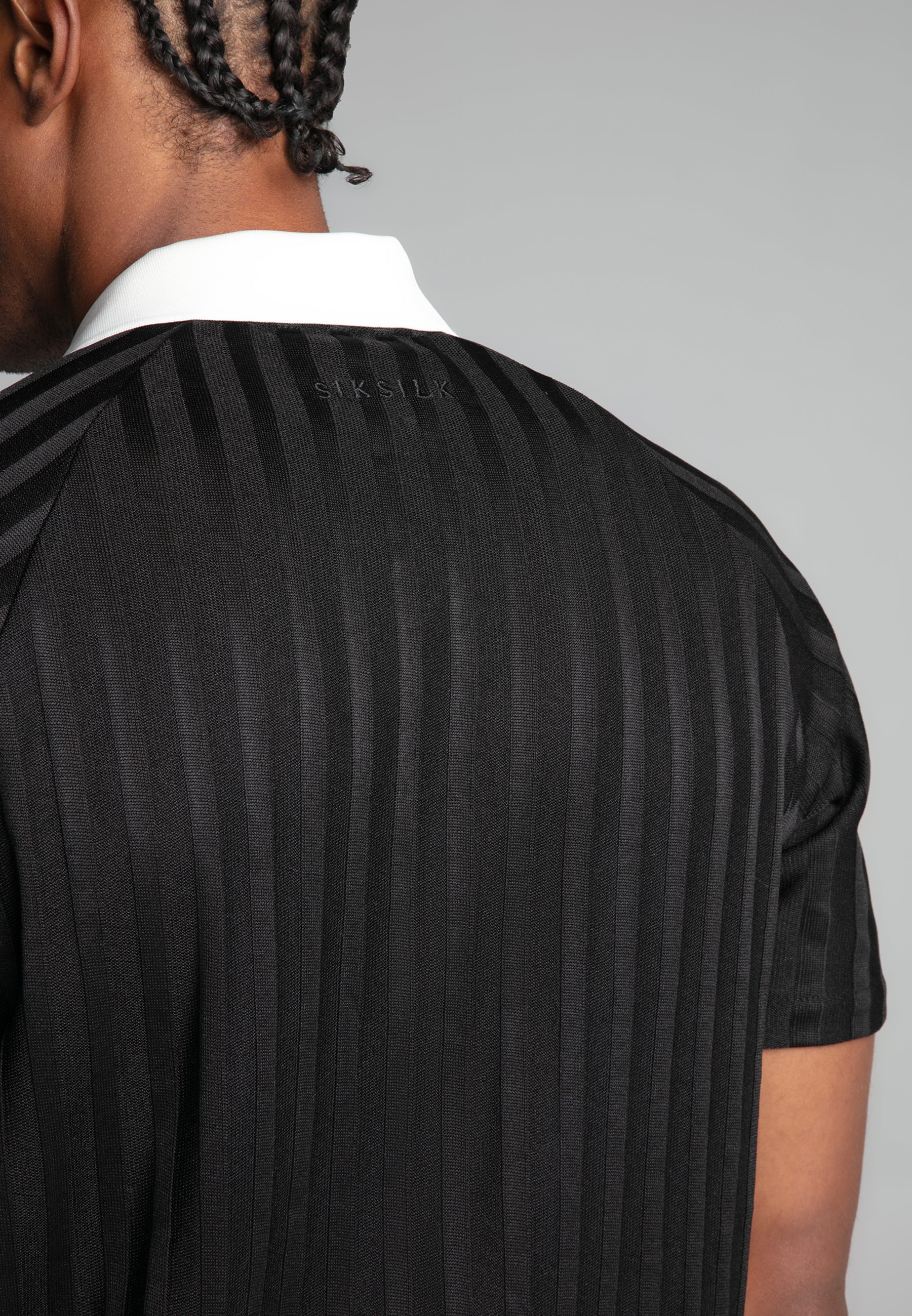 Polo T-Shirt in Black T-Shirts SikSilk