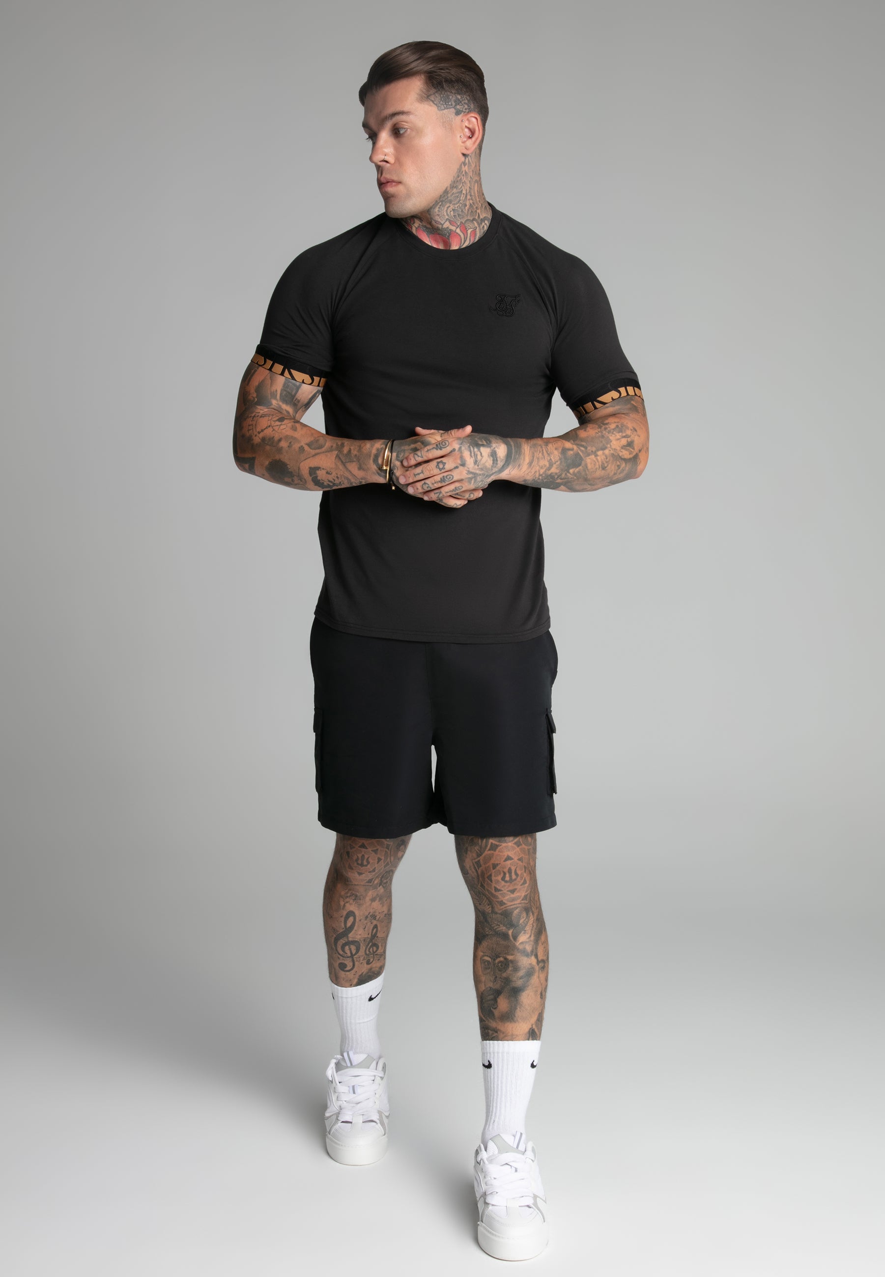 Tech T-Shirt in Black T-Shirts SikSilk