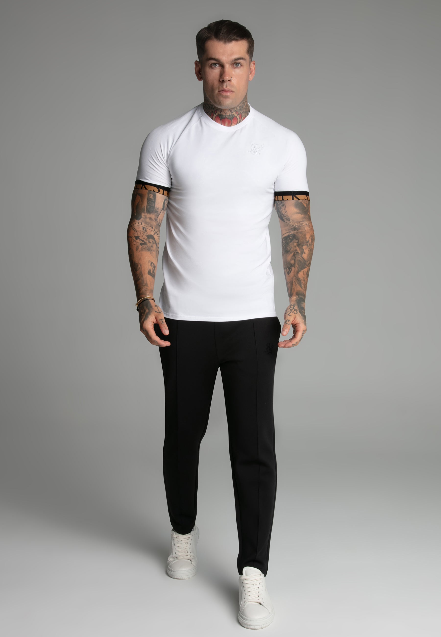 Tech T-Shirt in White T-Shirts SikSilk