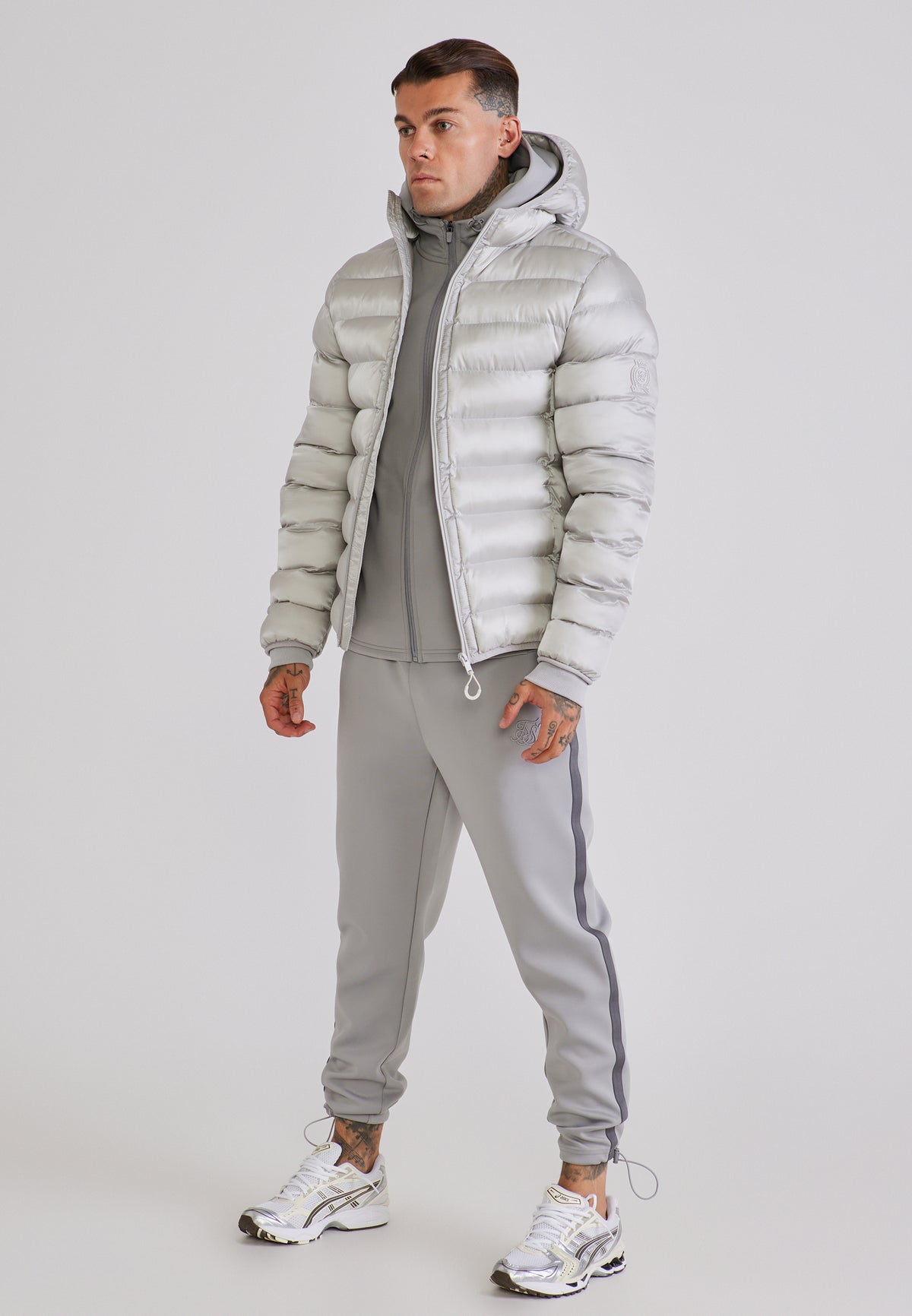 Steppjacke Bubble in Light Grey Jacken SikSilk