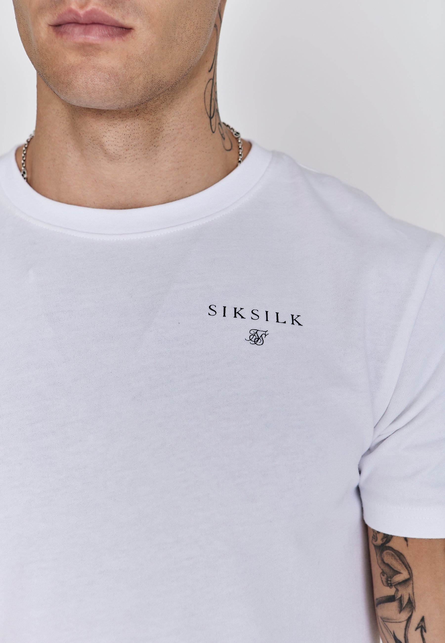 Relaxed Fit T-Shirt in White T-Shirts SikSilk