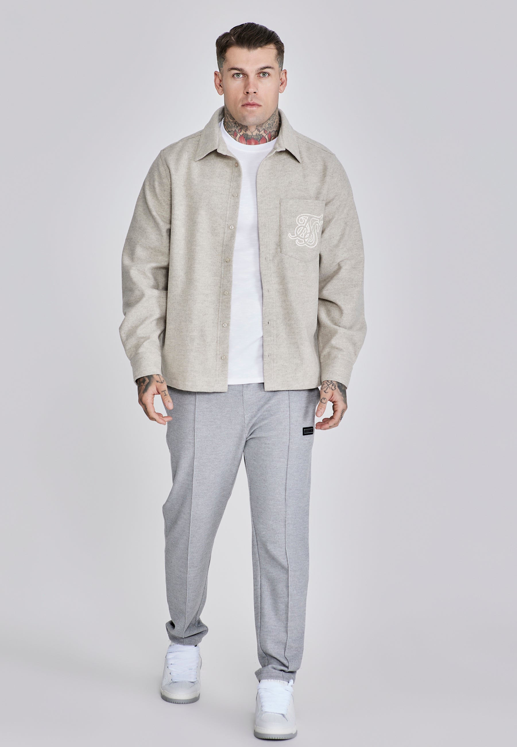 Overshirt in Beige Hemden SikSilk