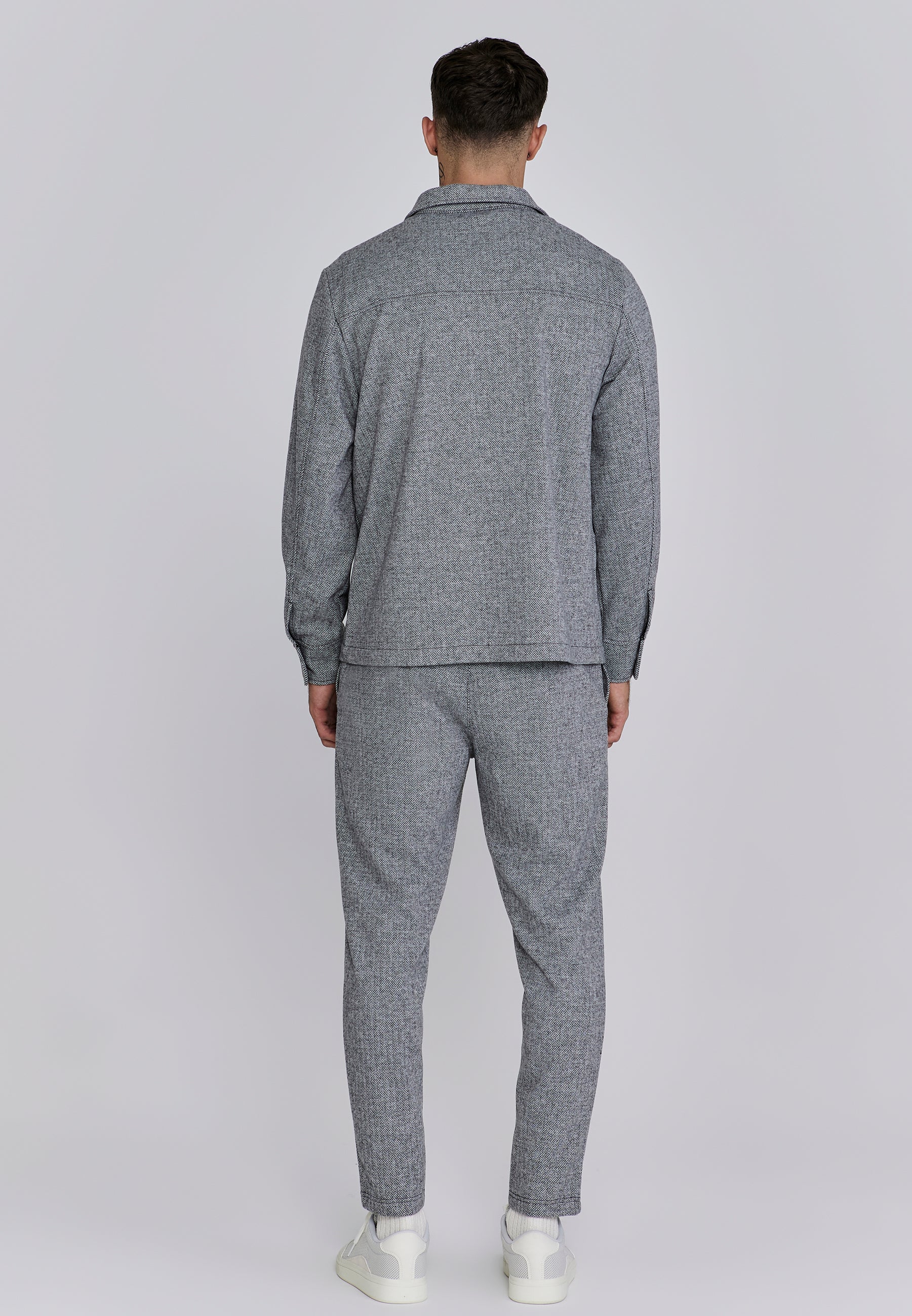 Smart Overshirt in Grey Hemden SikSilk