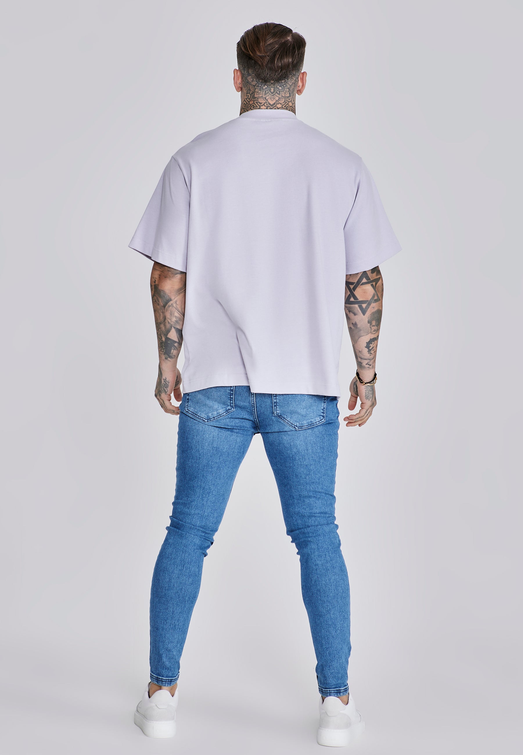 Oversized T-Shirt in Lilac T-Shirts SikSilk