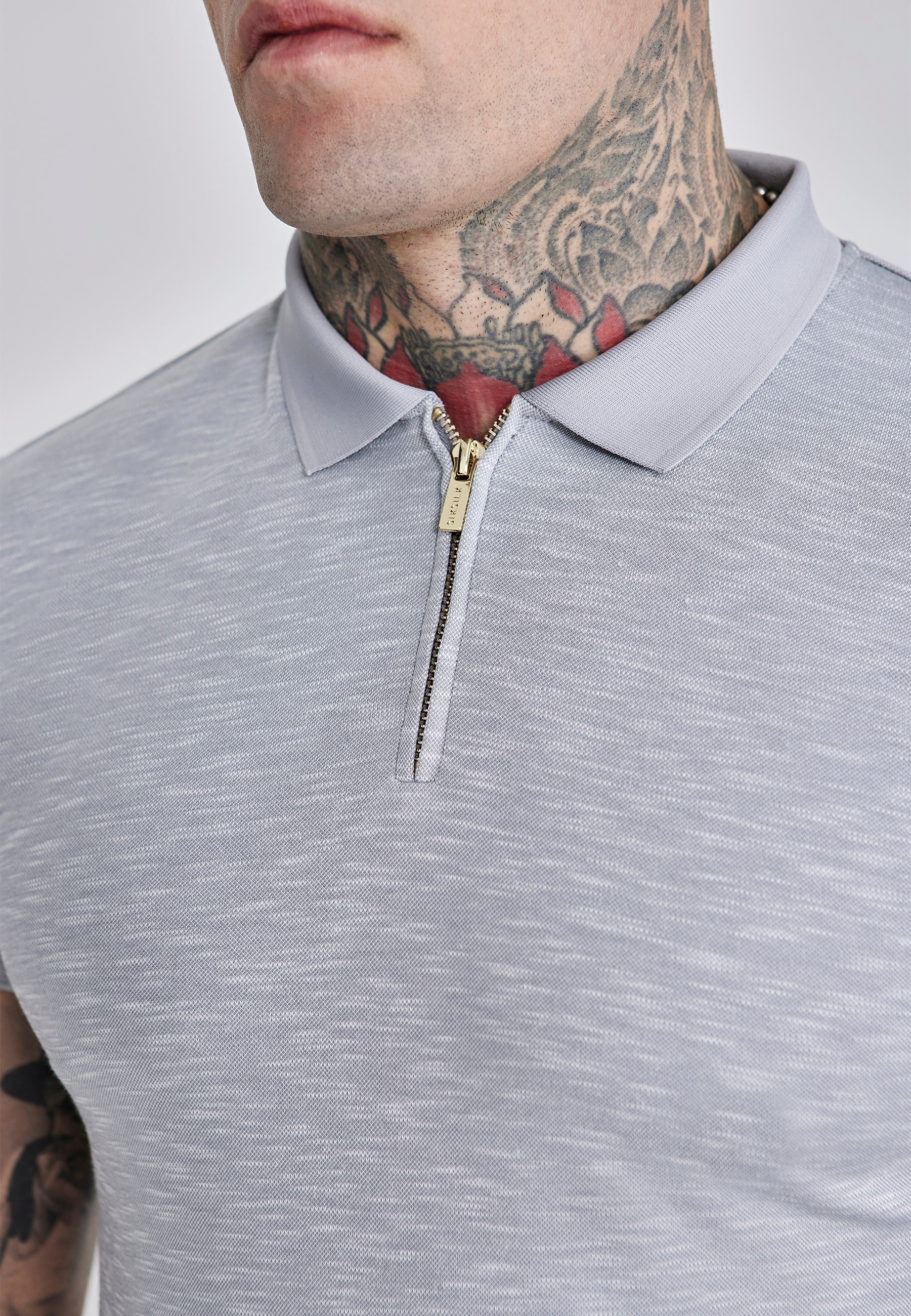 Smart Polo in Grey Marl T-Shirts SikSilk