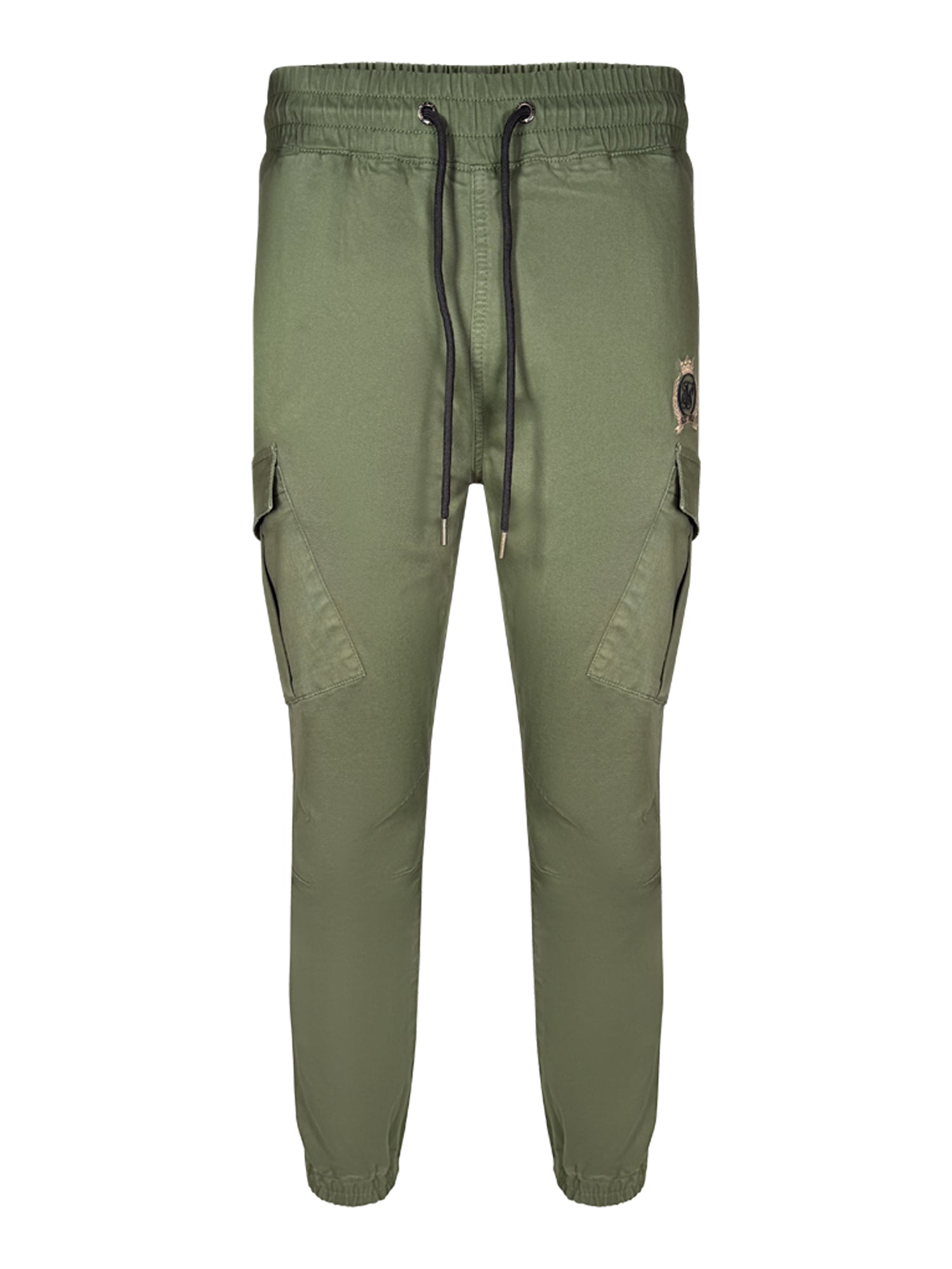 Slim Fit Cargos in Khaki Green