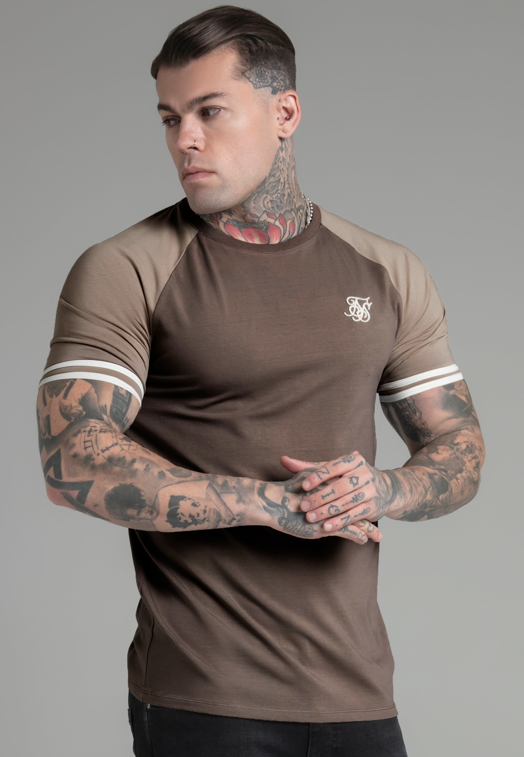 Tournament T-Shirt in Brown T-Shirts SikSilk