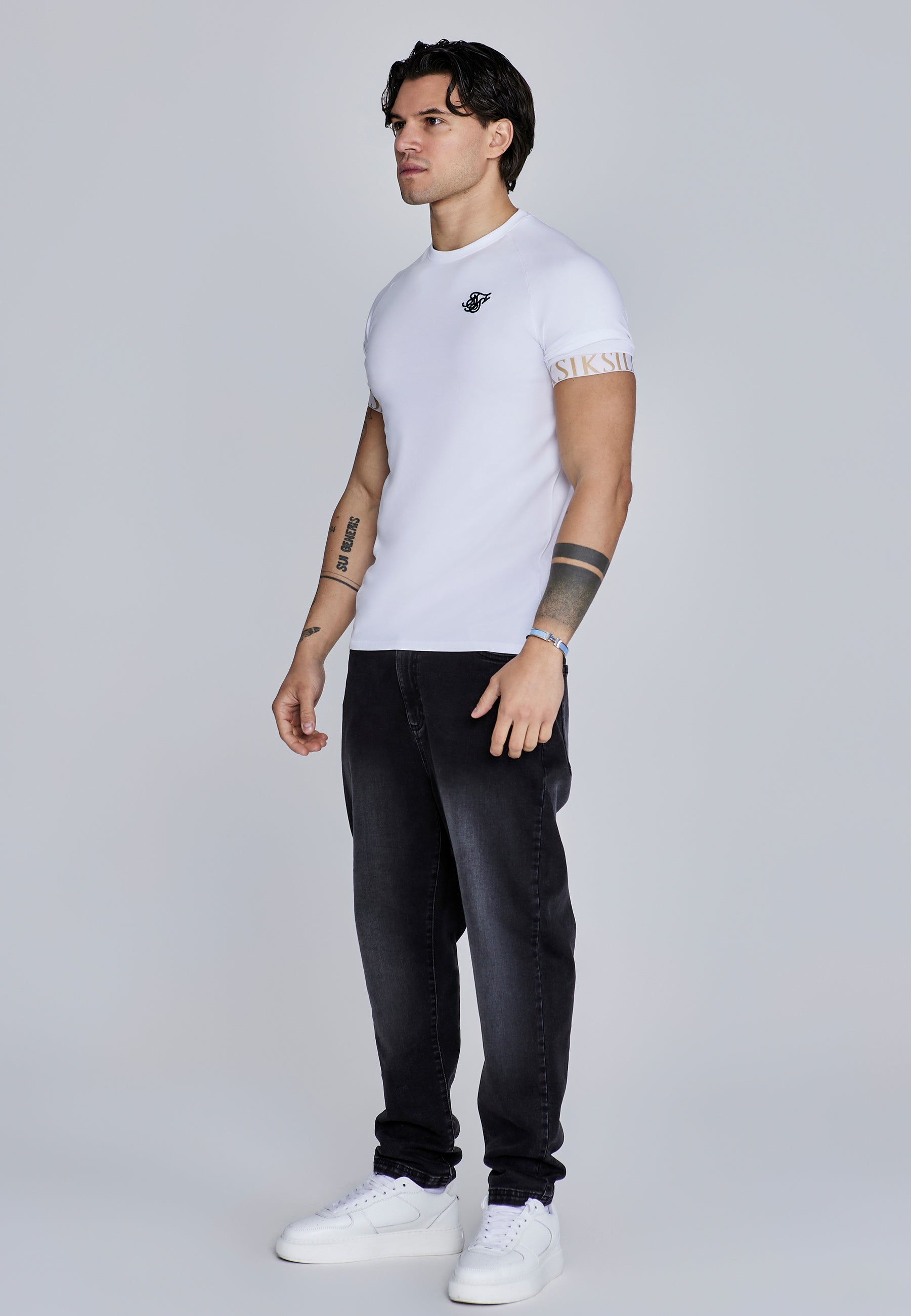 Tech T-Shirt in White T-Shirts SikSilk