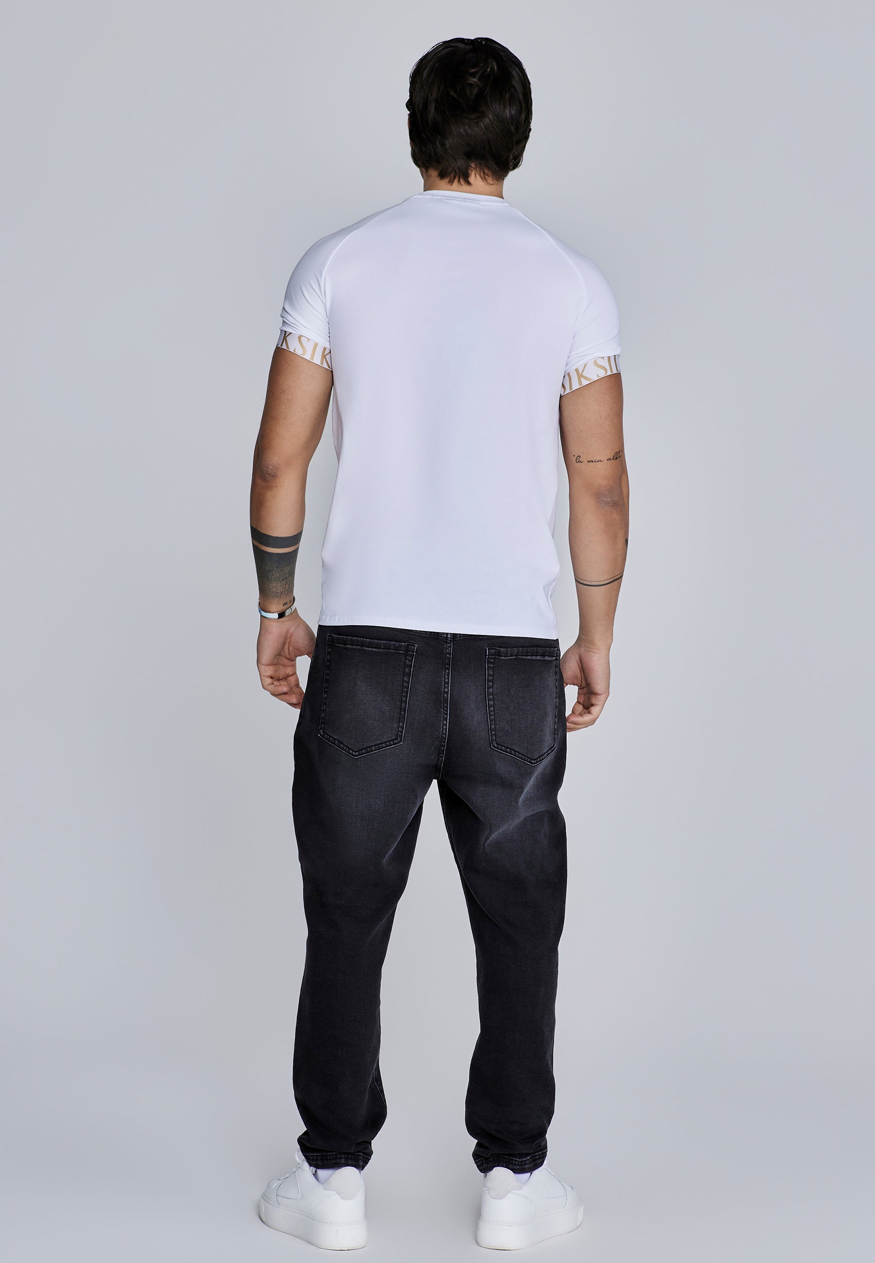 Tech T-Shirt in White T-Shirts SikSilk