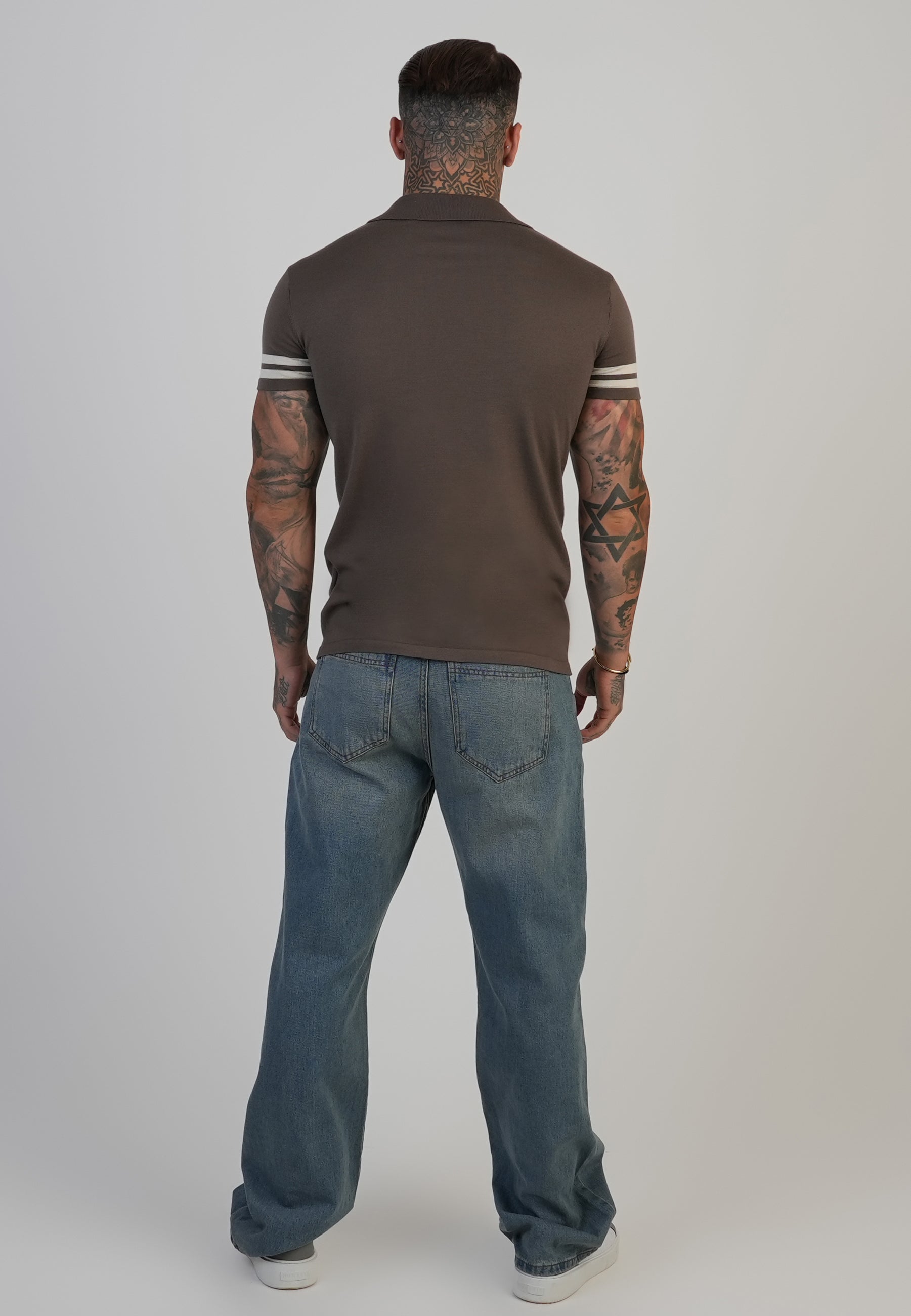 Tournament Revere Polo in Brown T-Shirts SikSilk