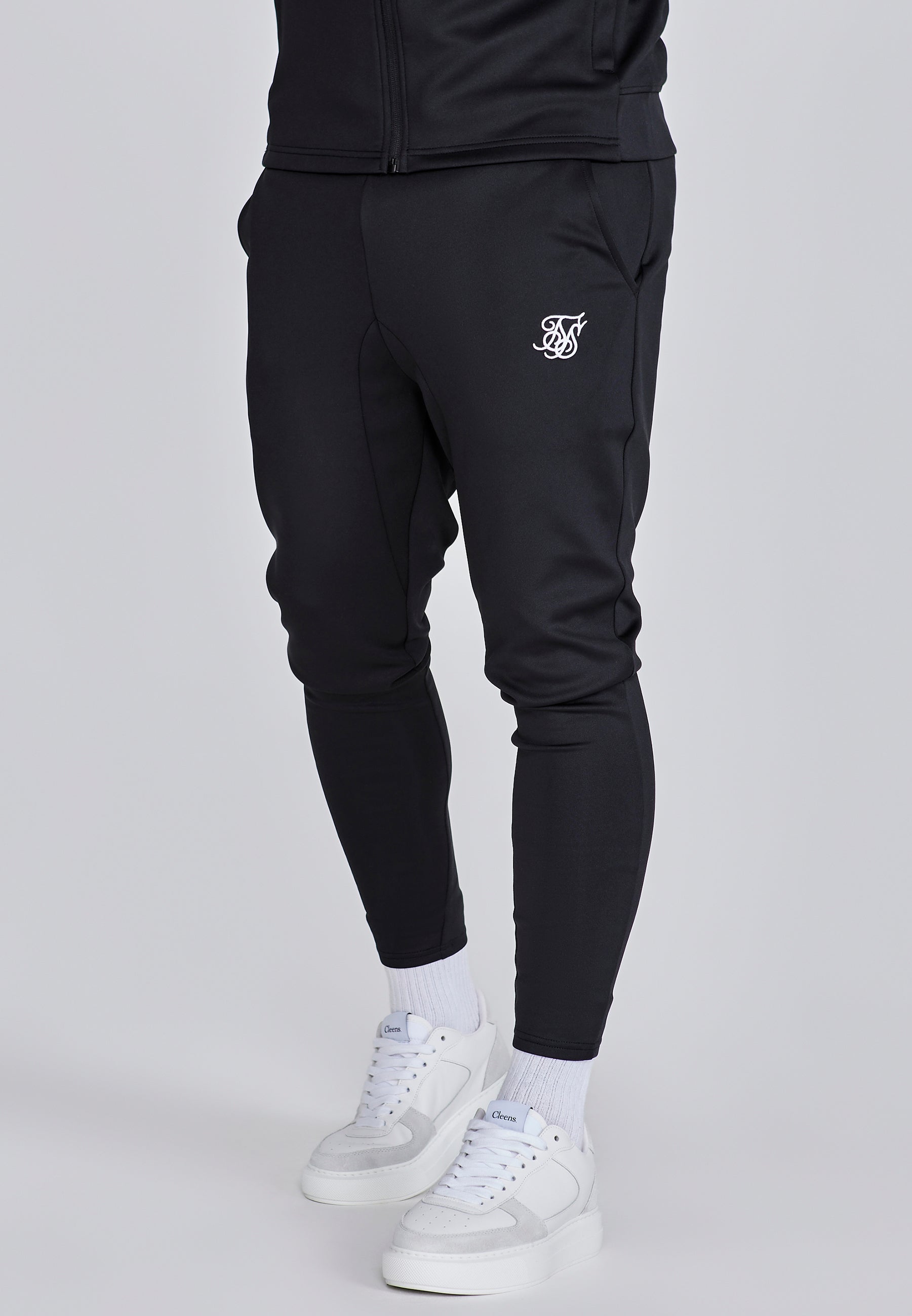 Hoodie and Joggers Set in Black Sets SikSilk