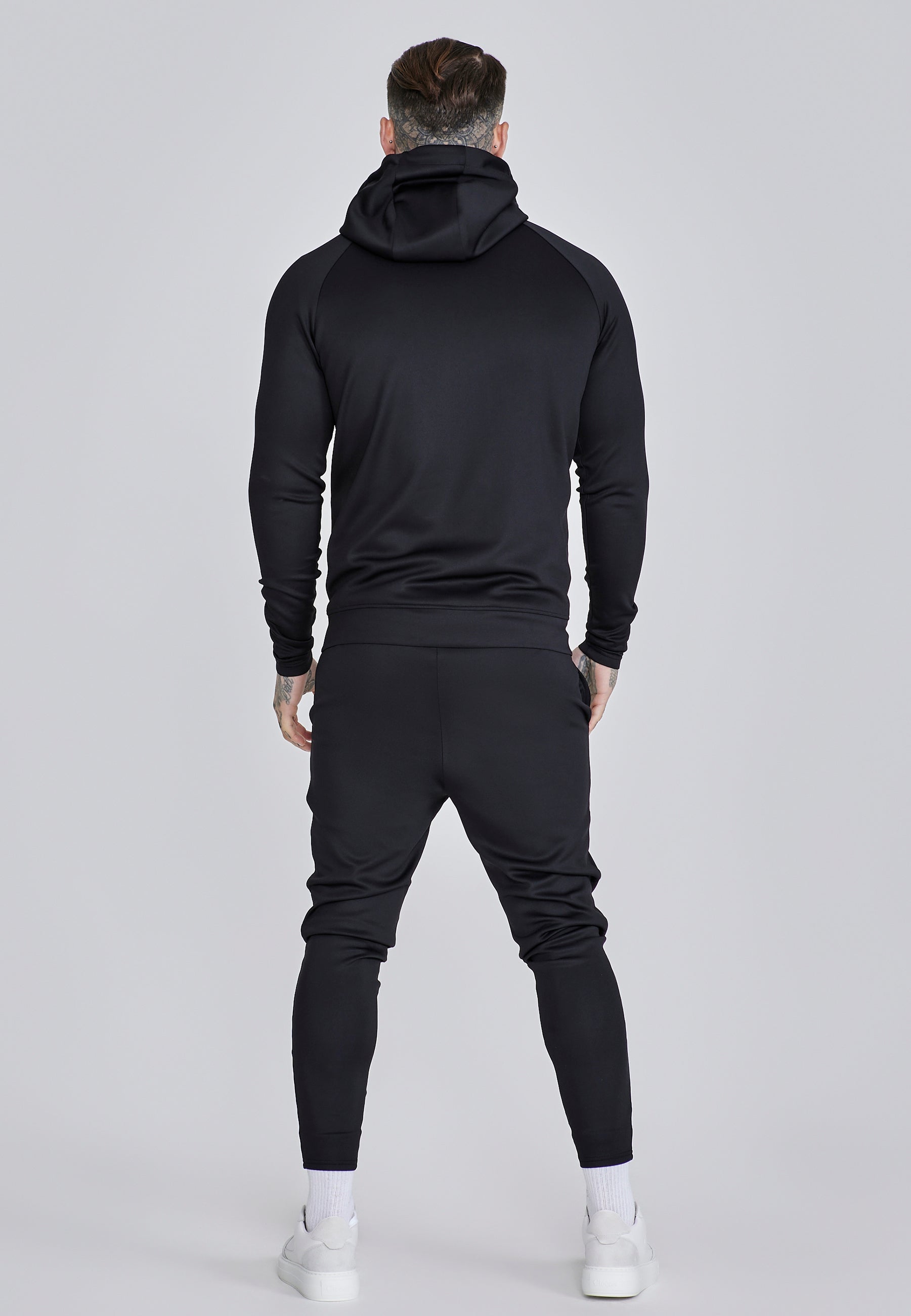Hoodie and Joggers Set in Black Sets SikSilk