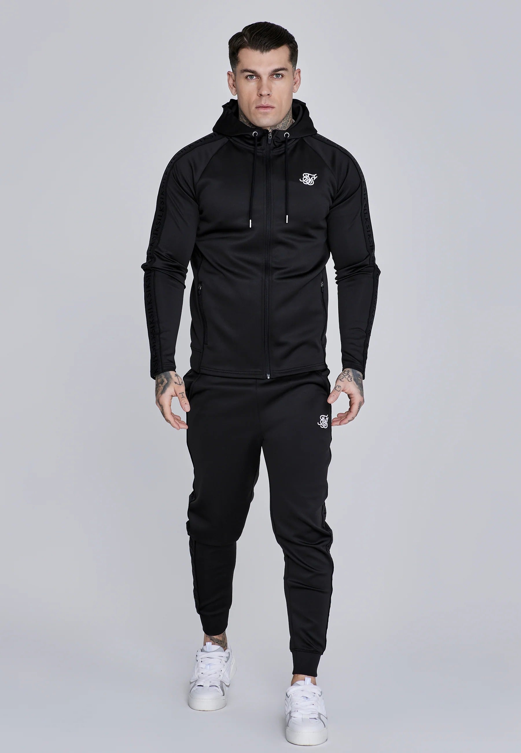 Hoodie And Joggers Set in Black