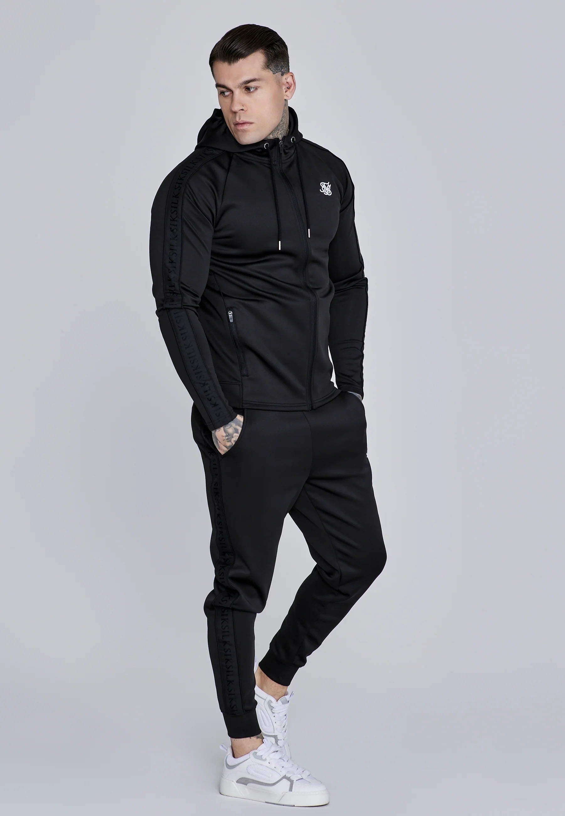 Hoodie And Joggers Set in Black