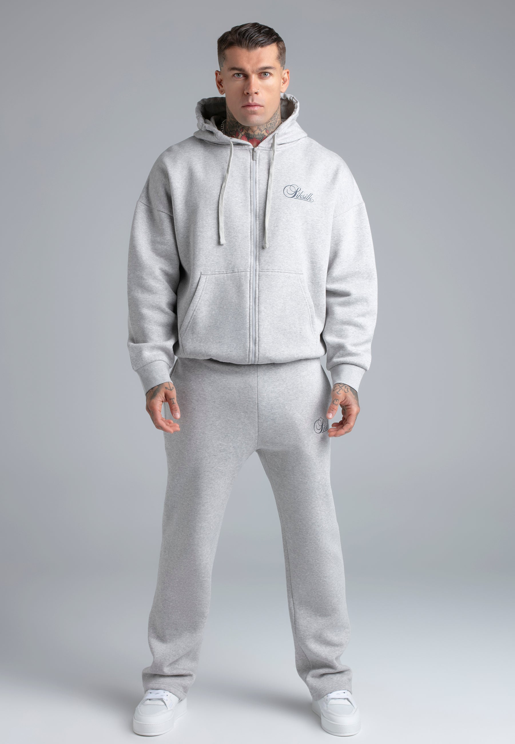 Essentials Track Pants in Grey Marl Hosen SikSilk