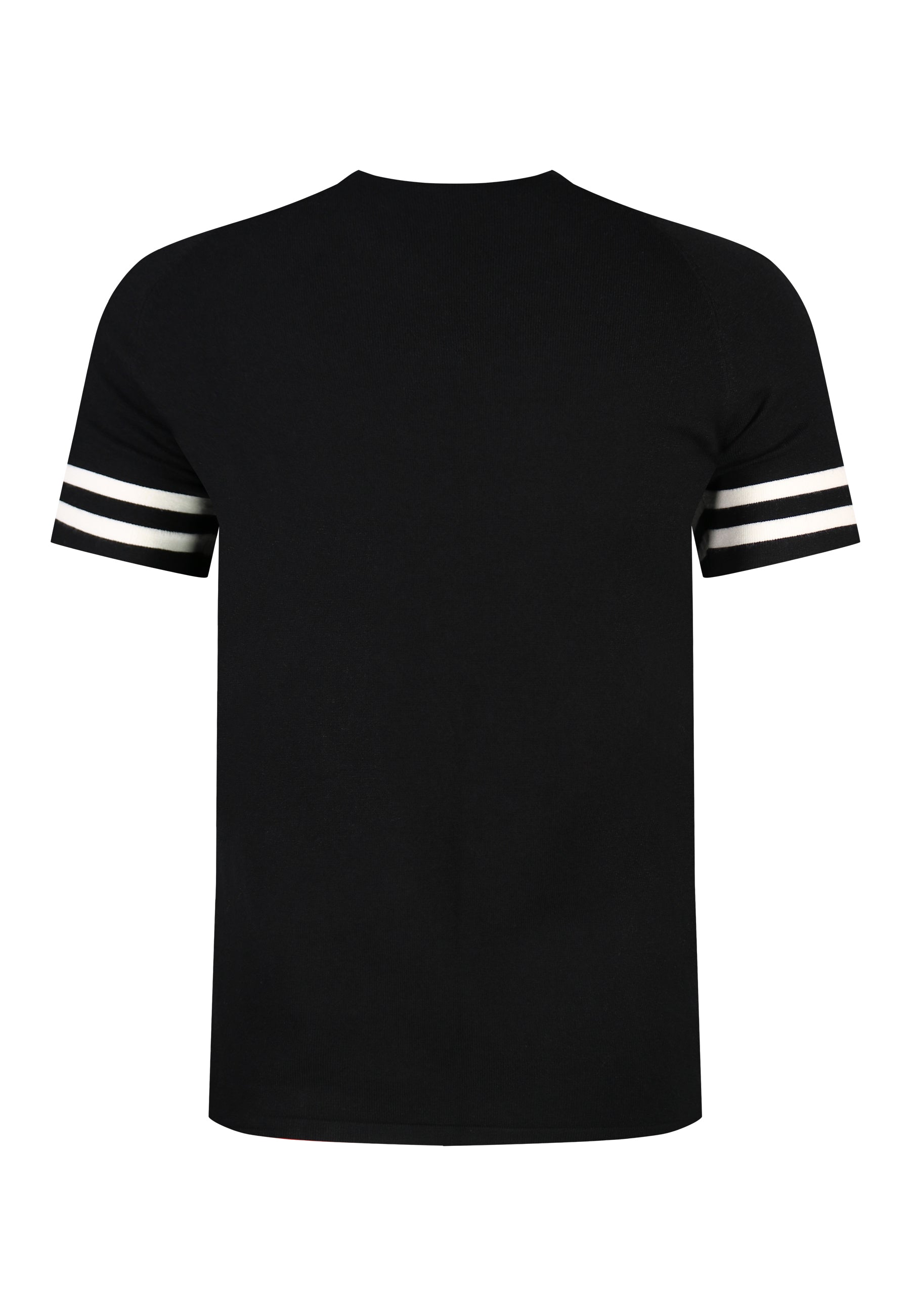Knitted T-Shirt in Black T-Shirts SikSilk
