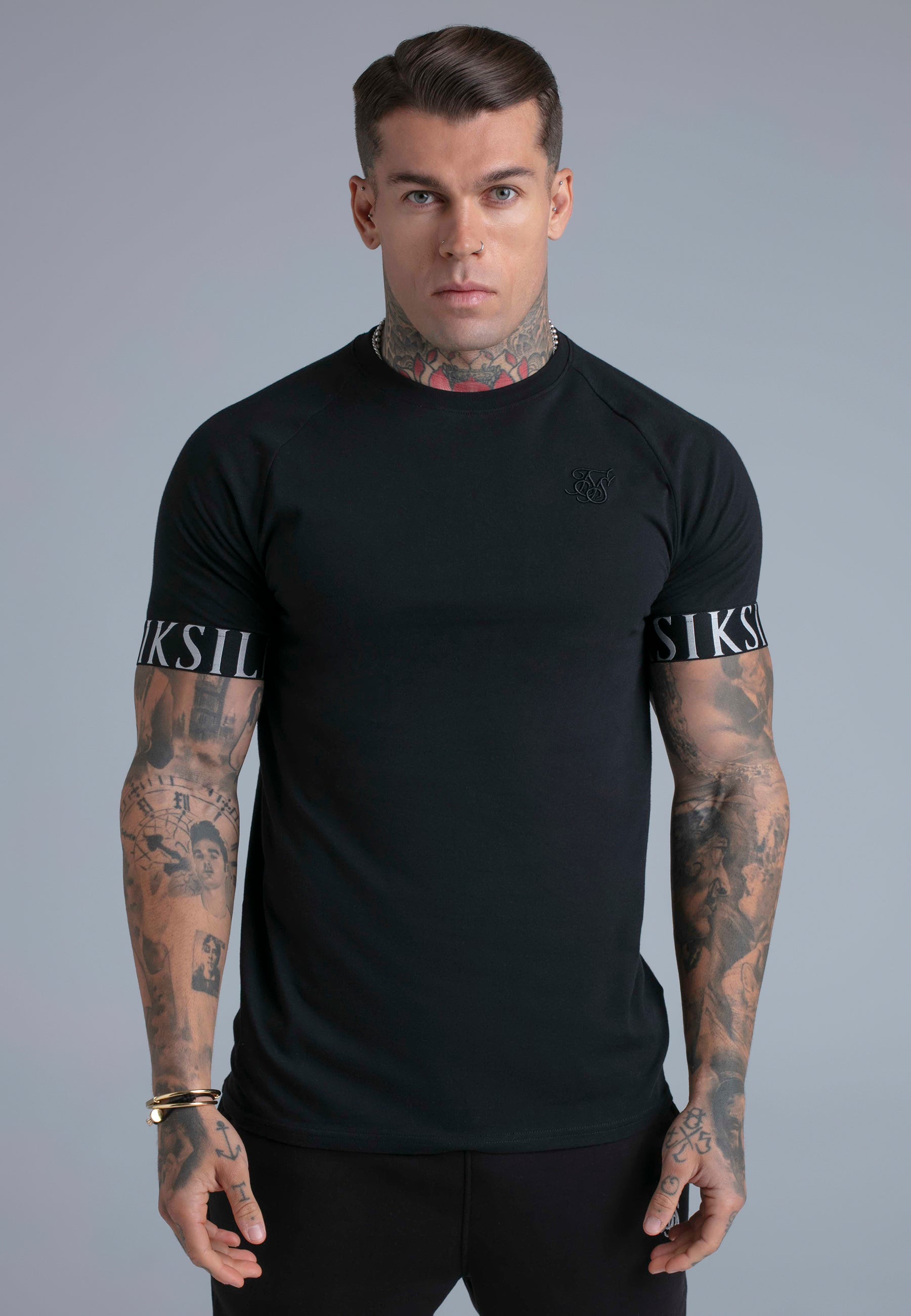 Tech T-Shirt in Black T-Shirts SikSilk