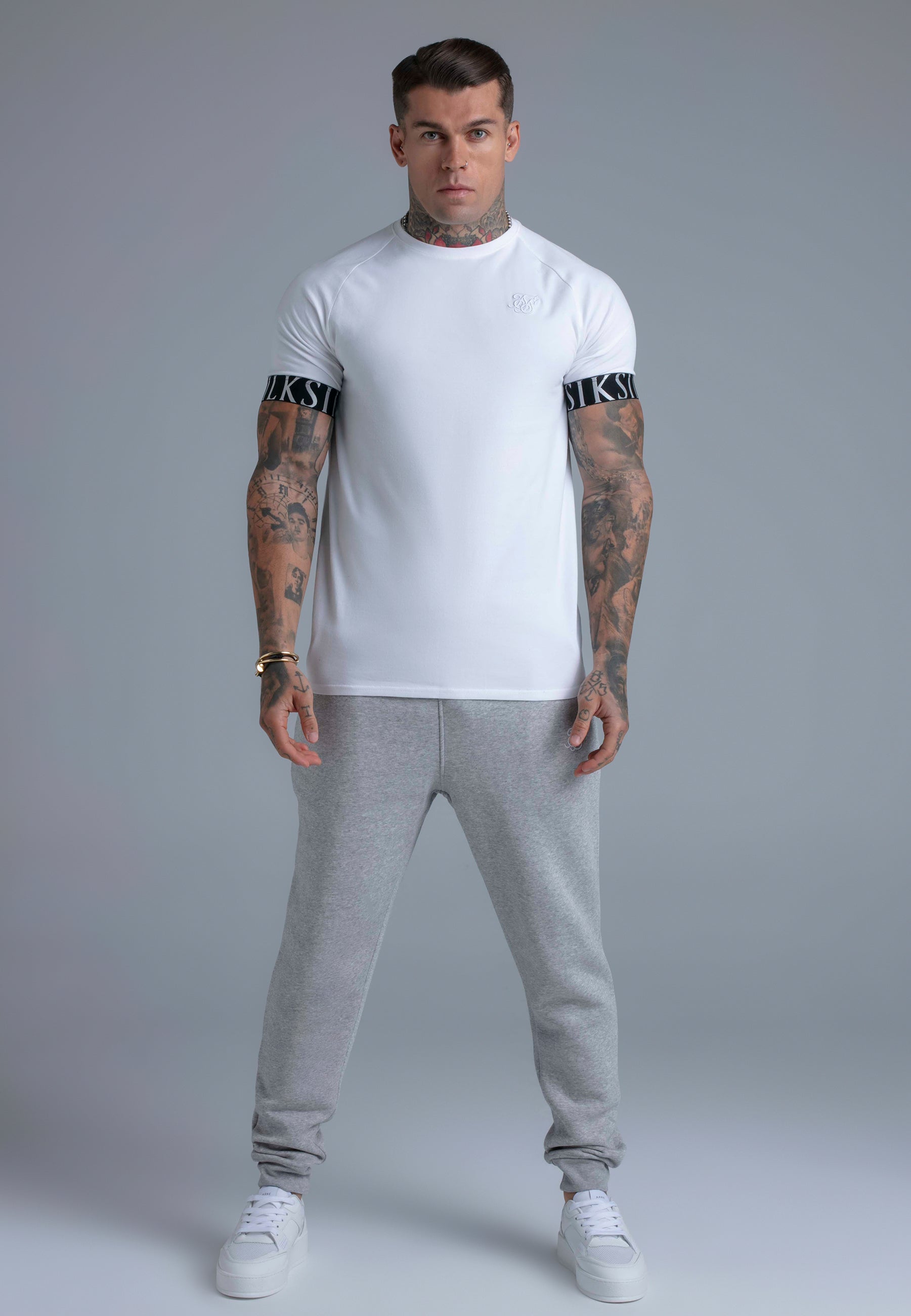 Tech T-Shirt in White T-Shirts SikSilk