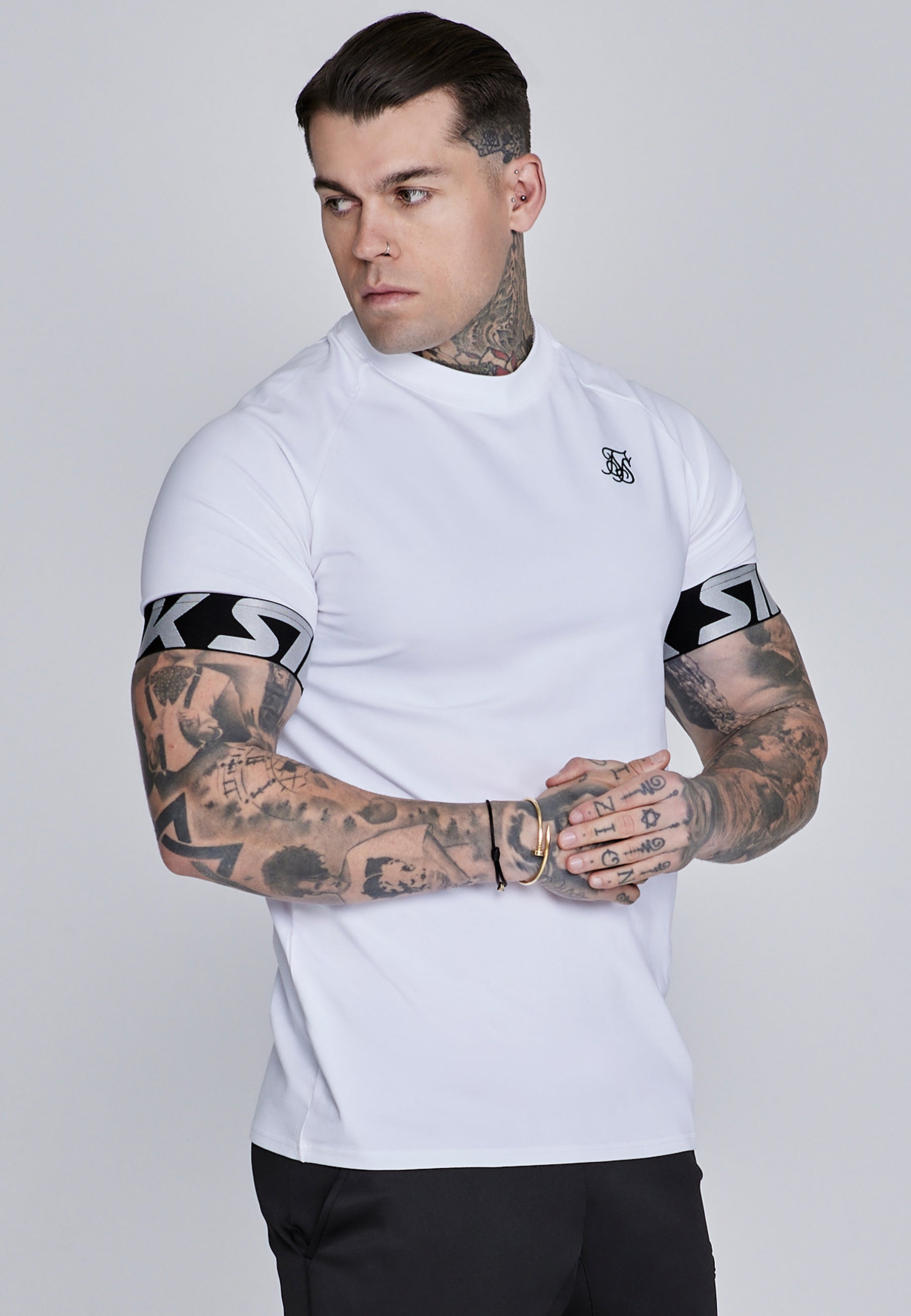 Tech T-Shirt in White T-Shirts SikSilk