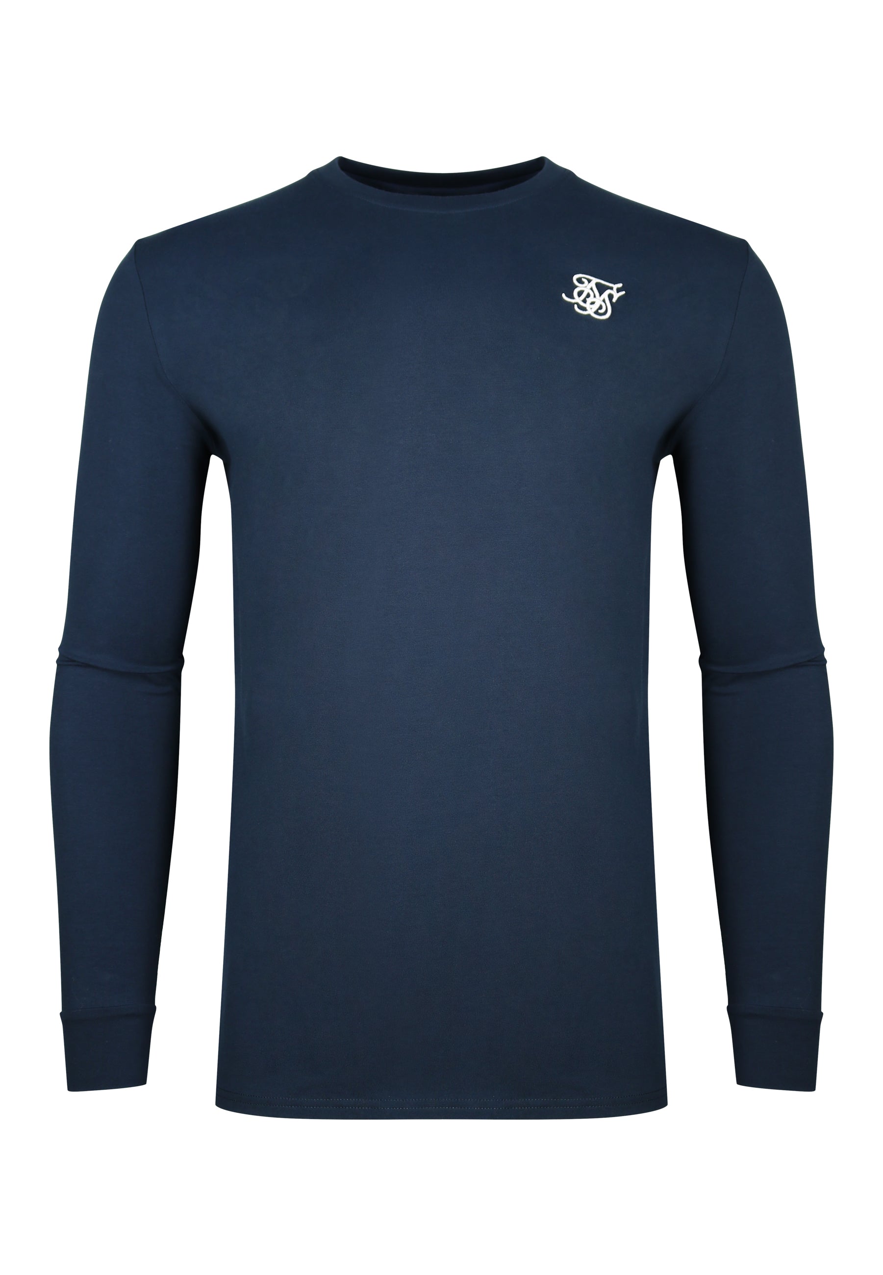 Essentials LS T-Shirt in Navy T-Shirts SikSilk