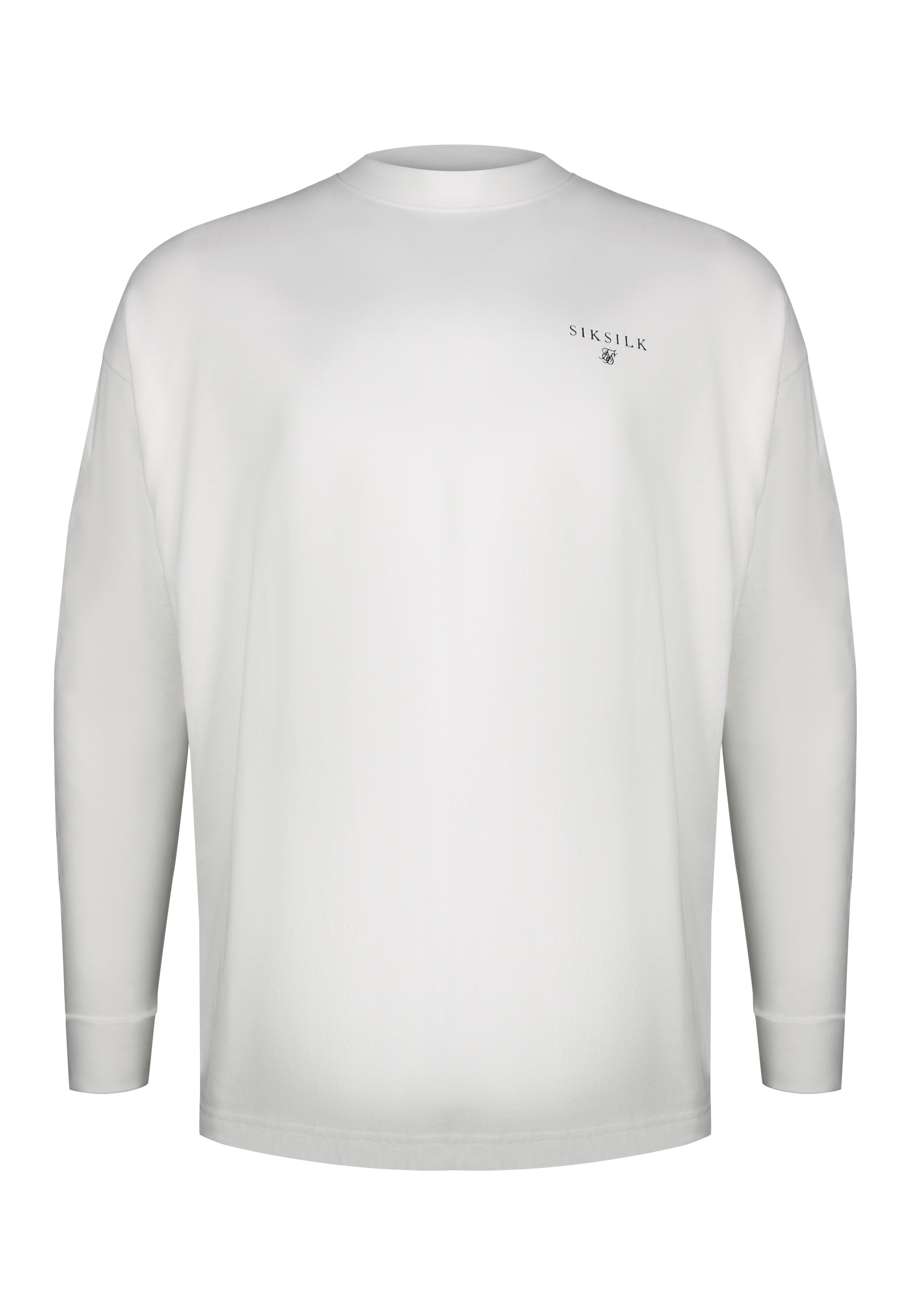 Long Sleeve T-Shirt in White T-Shirts SikSilk