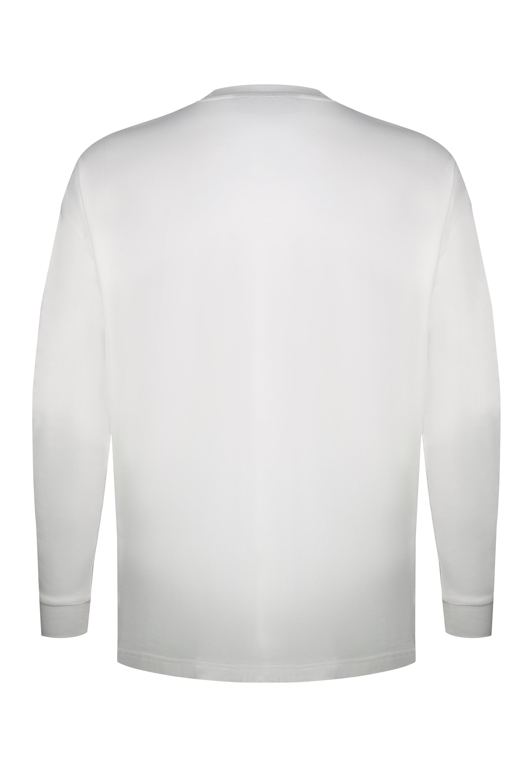 Long Sleeve T-Shirt in White T-Shirts SikSilk