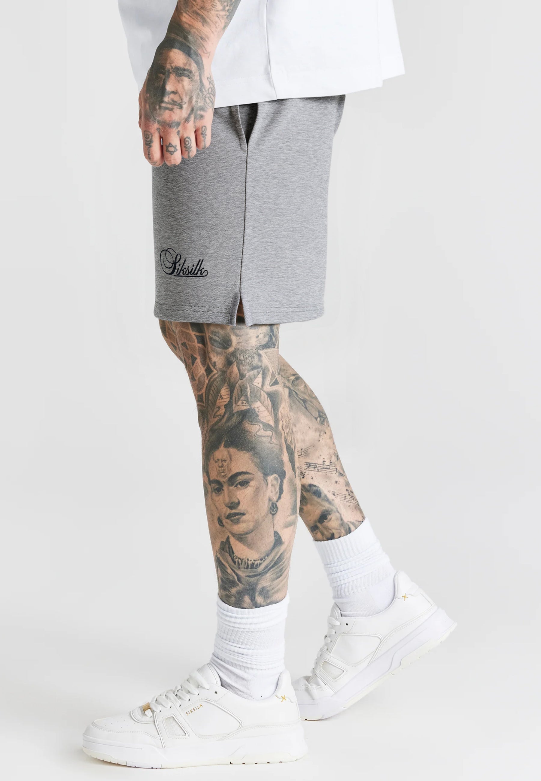 Essentials Shorts in Grey Marl Shorts SikSilk