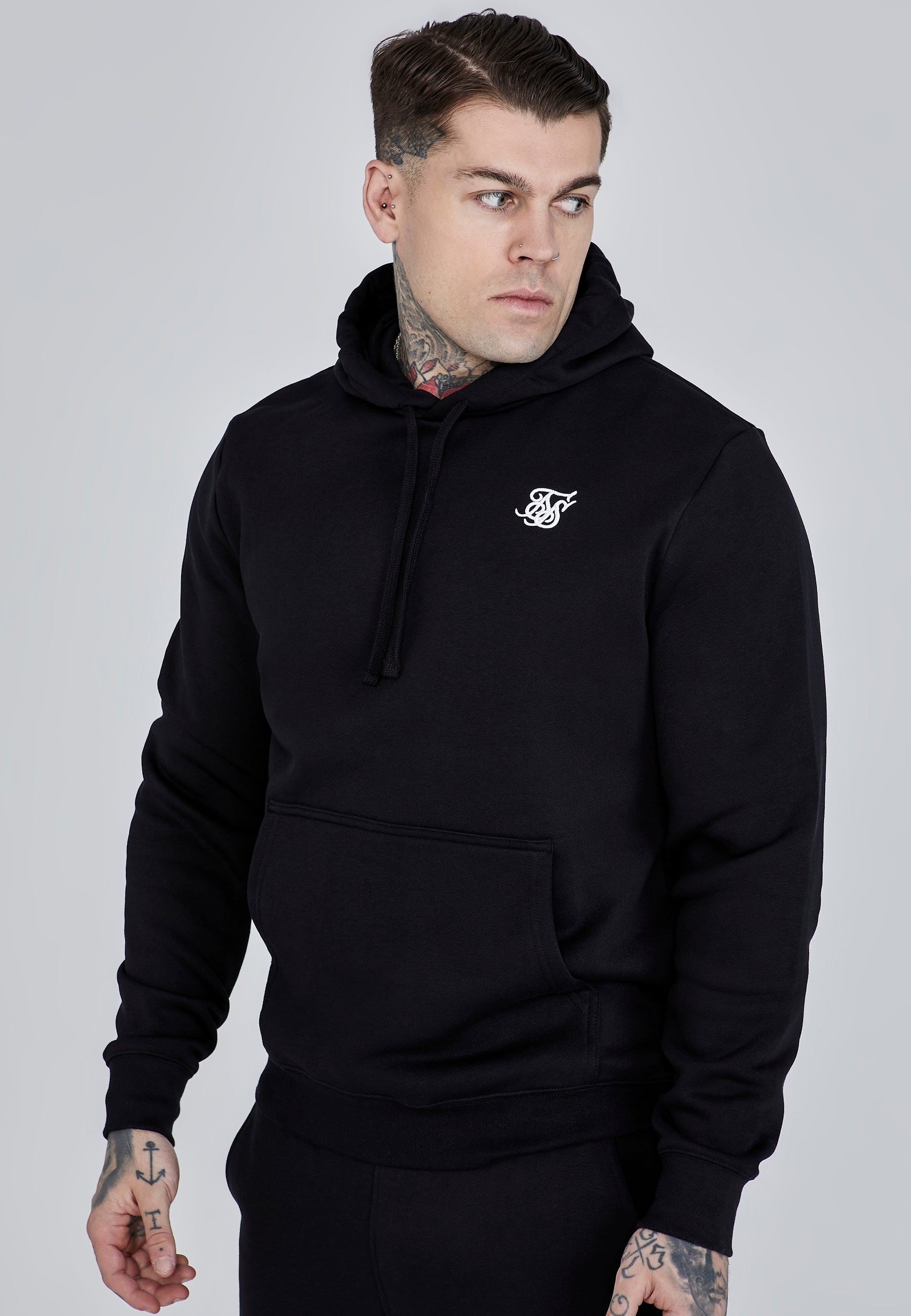 Kleidungsset Hoodie and Joggers in Black Sets SikSilk