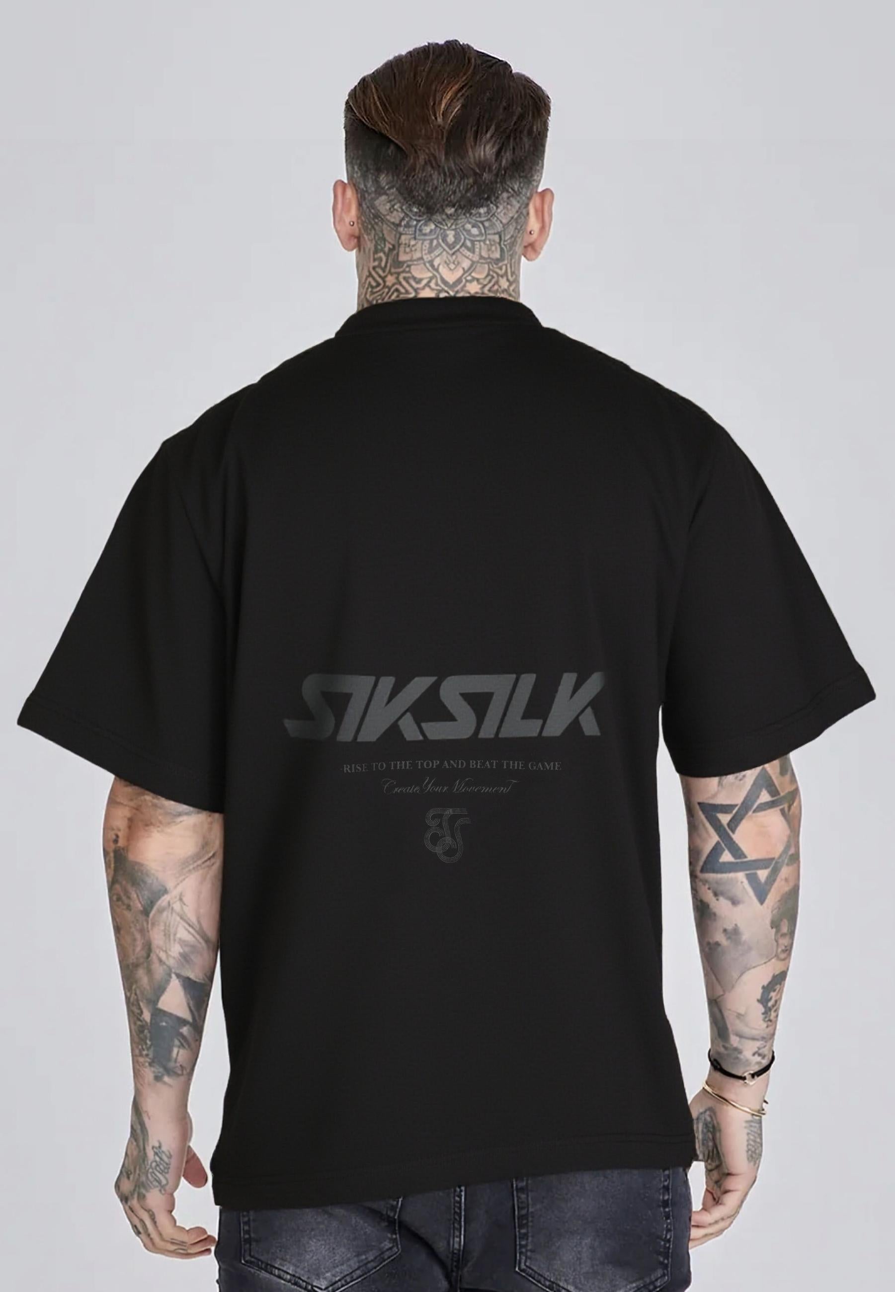 Graphic T-Shirt in Black T-Shirts SikSilk