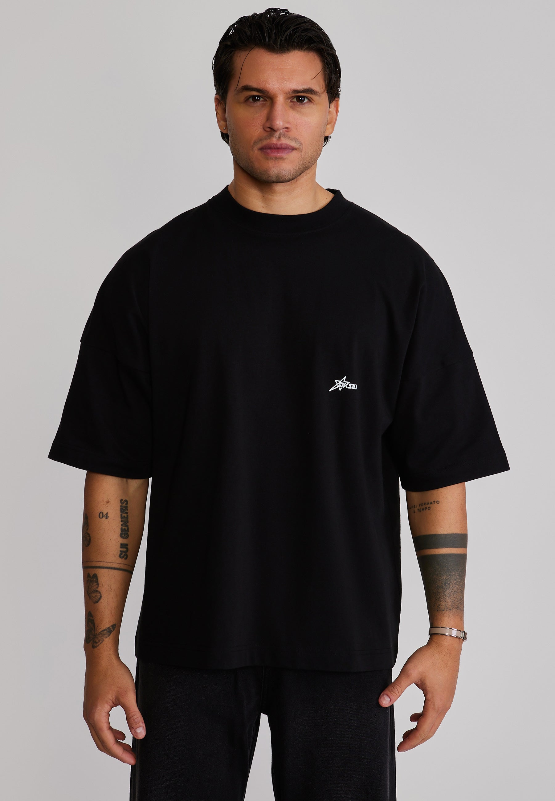 Graphic T-Shirt in Black T-Shirts SikSilk