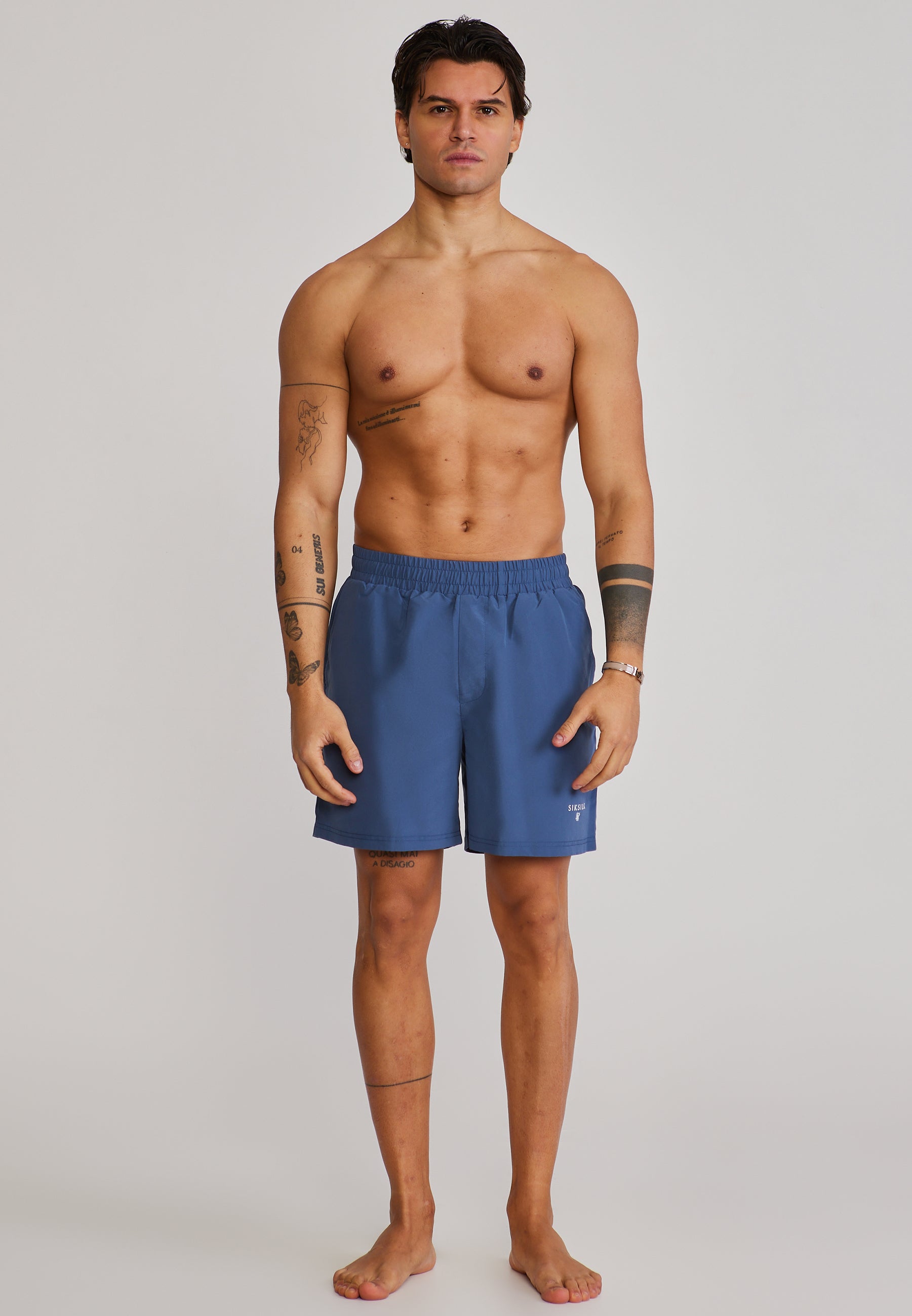 Swim Shorts in Blue Badehosen SikSilk