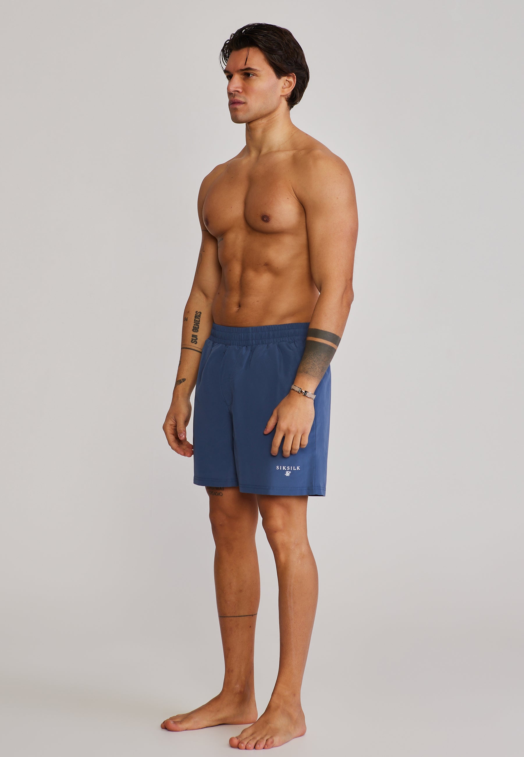 Swim Shorts in Blue Badehosen SikSilk